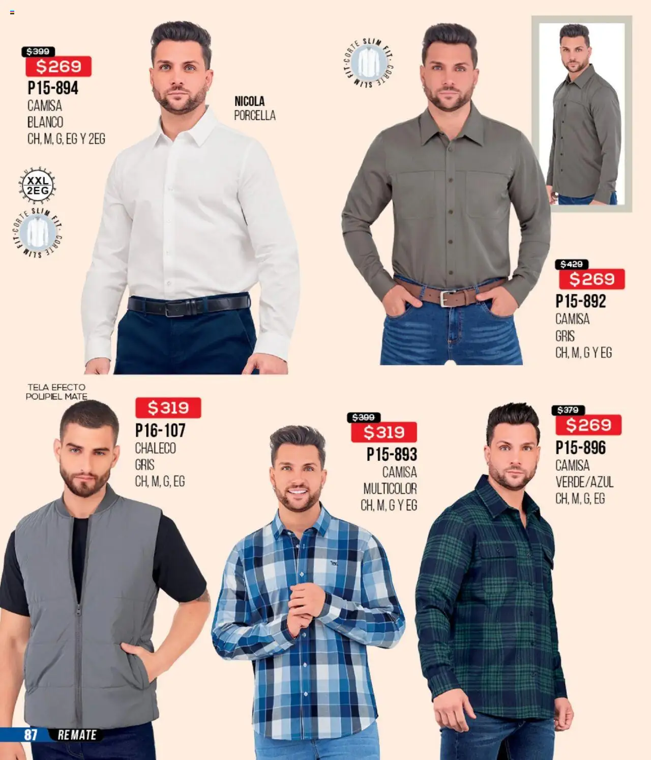 Nuevas ofertas de Cklass válidas en toda la República Mexicana desde el 13.08.2025. ¡Encuentra las mejores ofertas en Cklass - Catálogo Remate Total Calzado! | Página: 271 | Productos: Chaleco, Camisa, Mate, Té