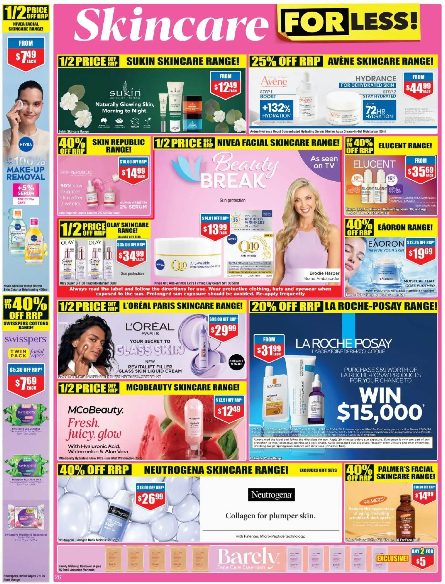 Chemist Warehouse catalogue - valid from 26.03.2026 | Page: 26 | Products: Oil, Moisturiser, Makeup, Watermelon