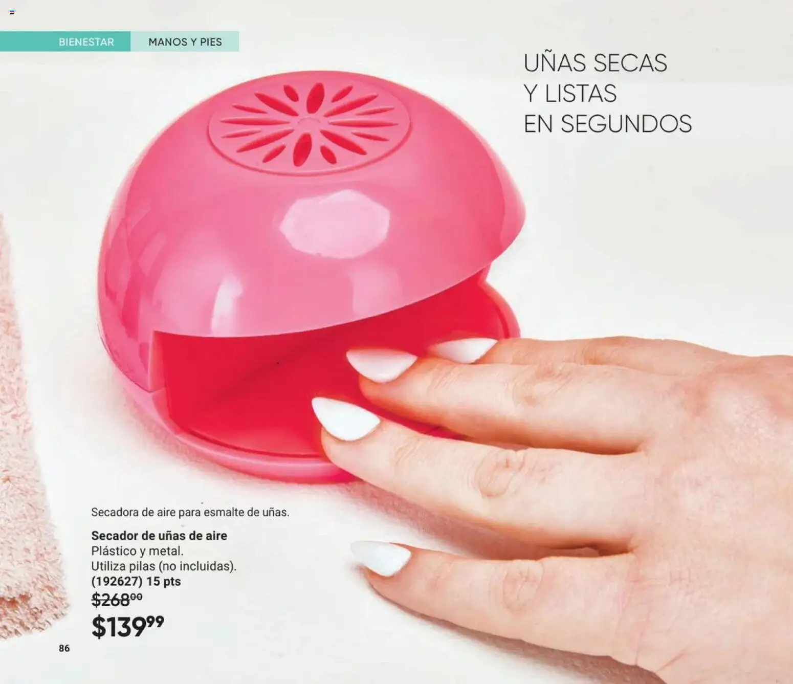 Nuevas ofertas de AVON válidas en toda la República Mexicana desde el 20.12.2025. ¡Encuentra las mejores ofertas en AVON Casa & Estilo 1 2026! | Página: 88 | Productos: Secadora, Pilas