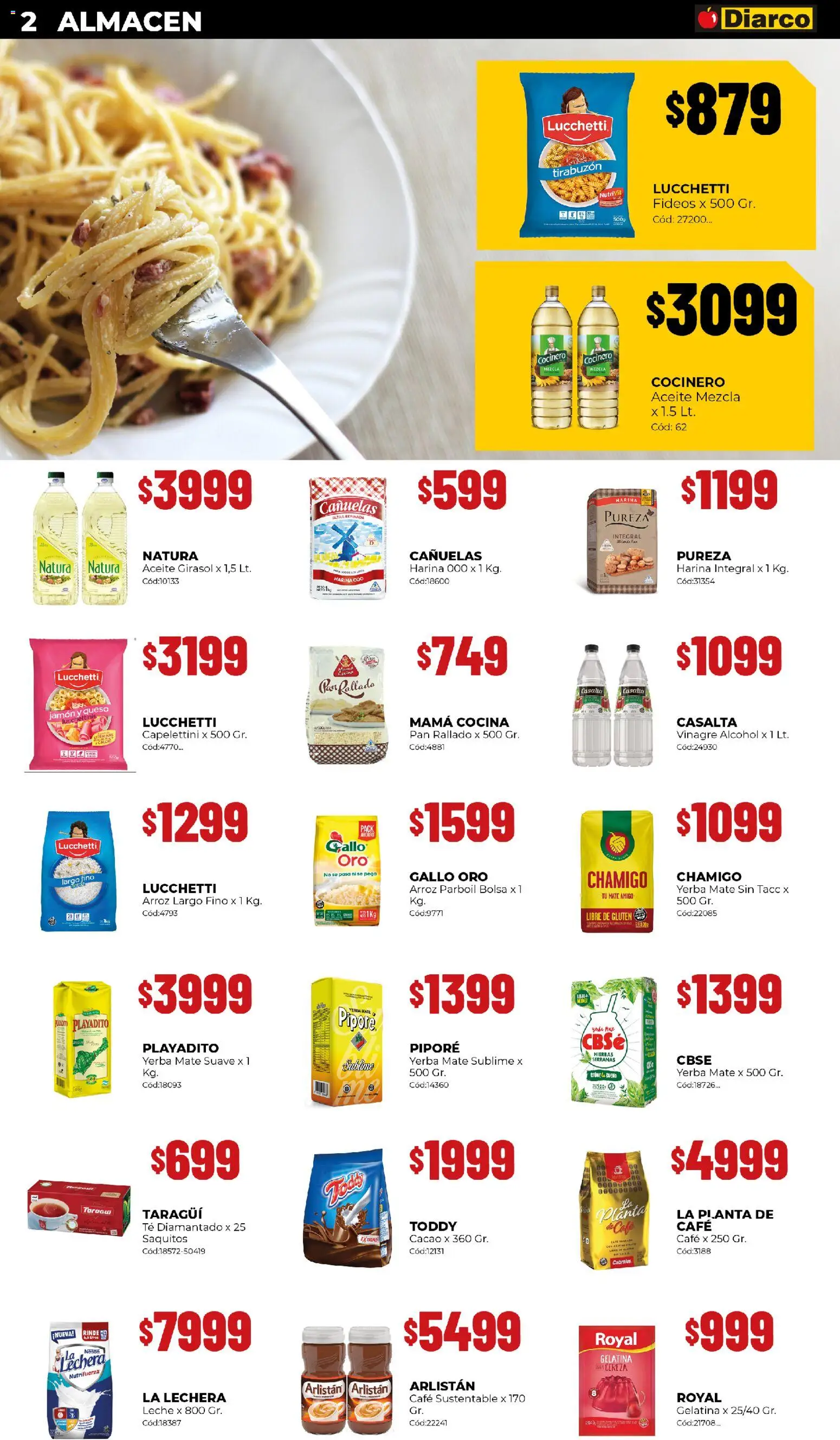 Diarco - Ofertas Tdf │ válido desde el 19.01.2026 | Página: 2 | Productos: Queso, Café, Arroz, Cacao