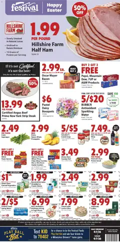 Preview of Festival Foods weekly ads valid from 01.04.2026