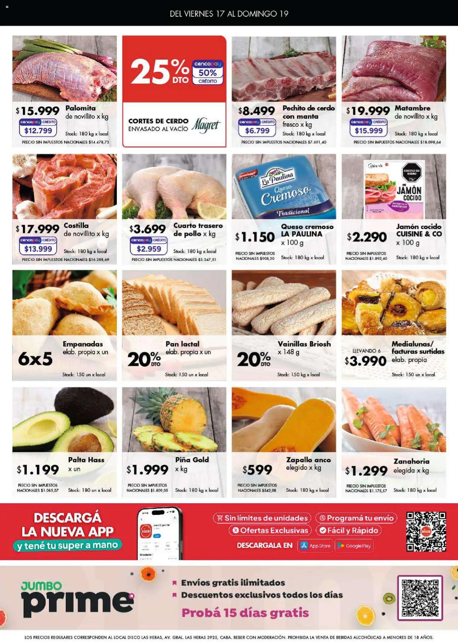 Disco - Ofertas | Córdoba │ válido desde el 16.04.2026 | Página: 8 | Productos: Zapallo, Pan, Jamón, Piña