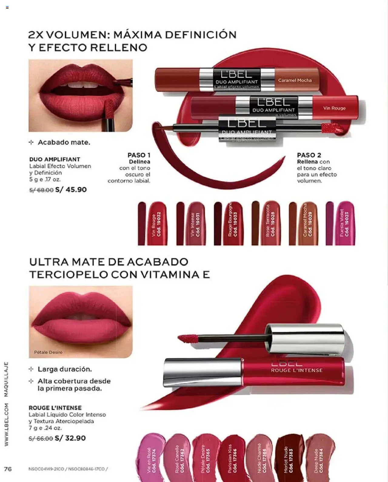 Catálogo L'Bel válido desde 29.07.2025 | Página: 76 | Productos: Maquillaje