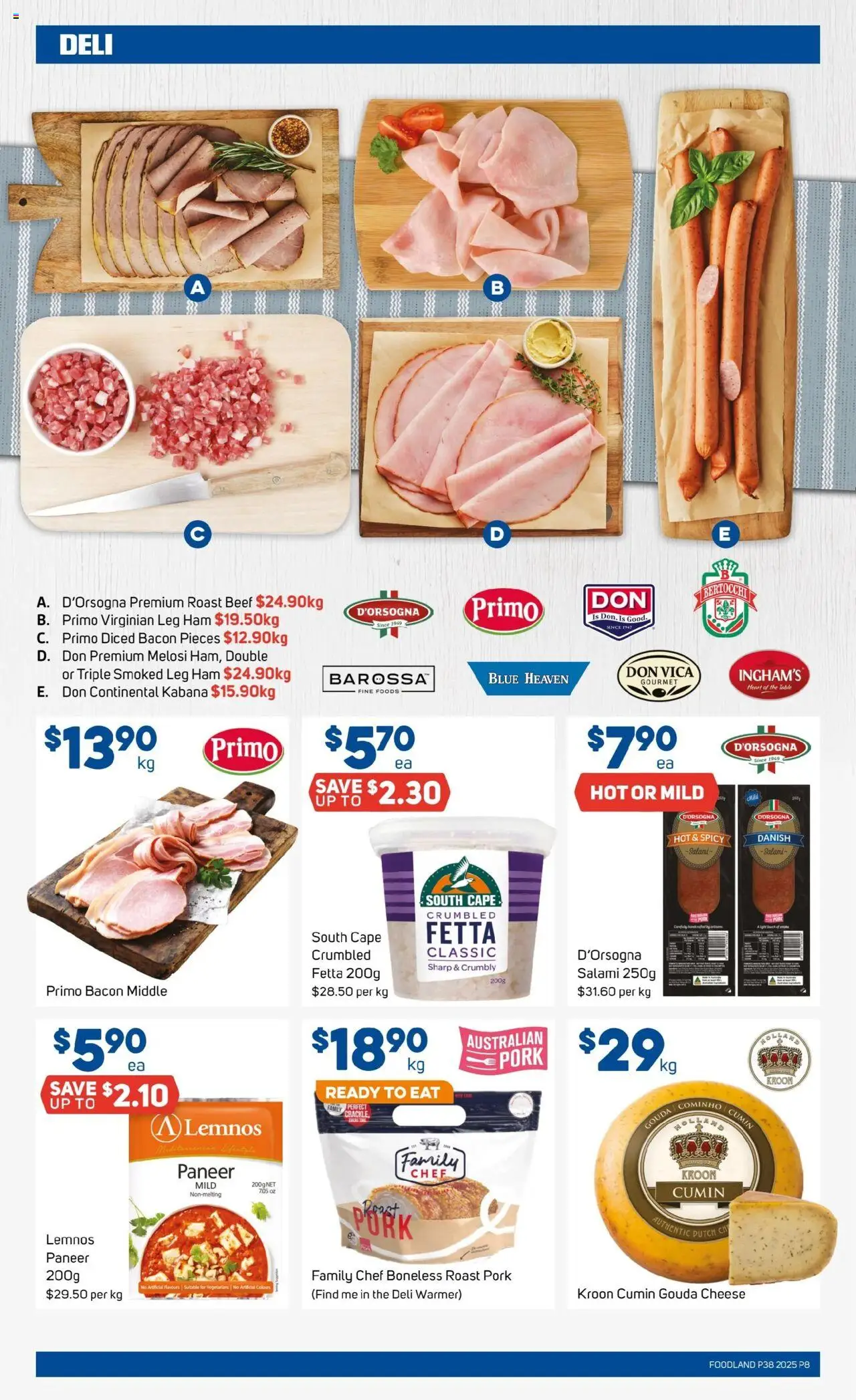 Foodland catalogue - valid from 17.09.2025 | Page: 8 | Products: Bacon, Ham, Pork, Beef