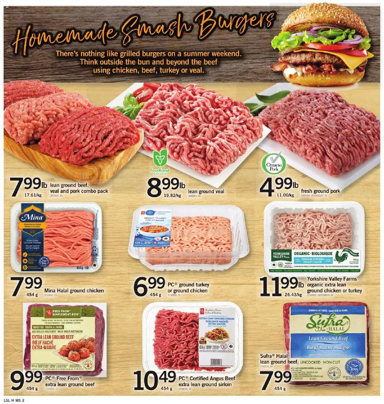 Loblaws flyer valid from 31.07.2025 | Page: 6 | Products: Beef, Turkey, Chicken, Pork