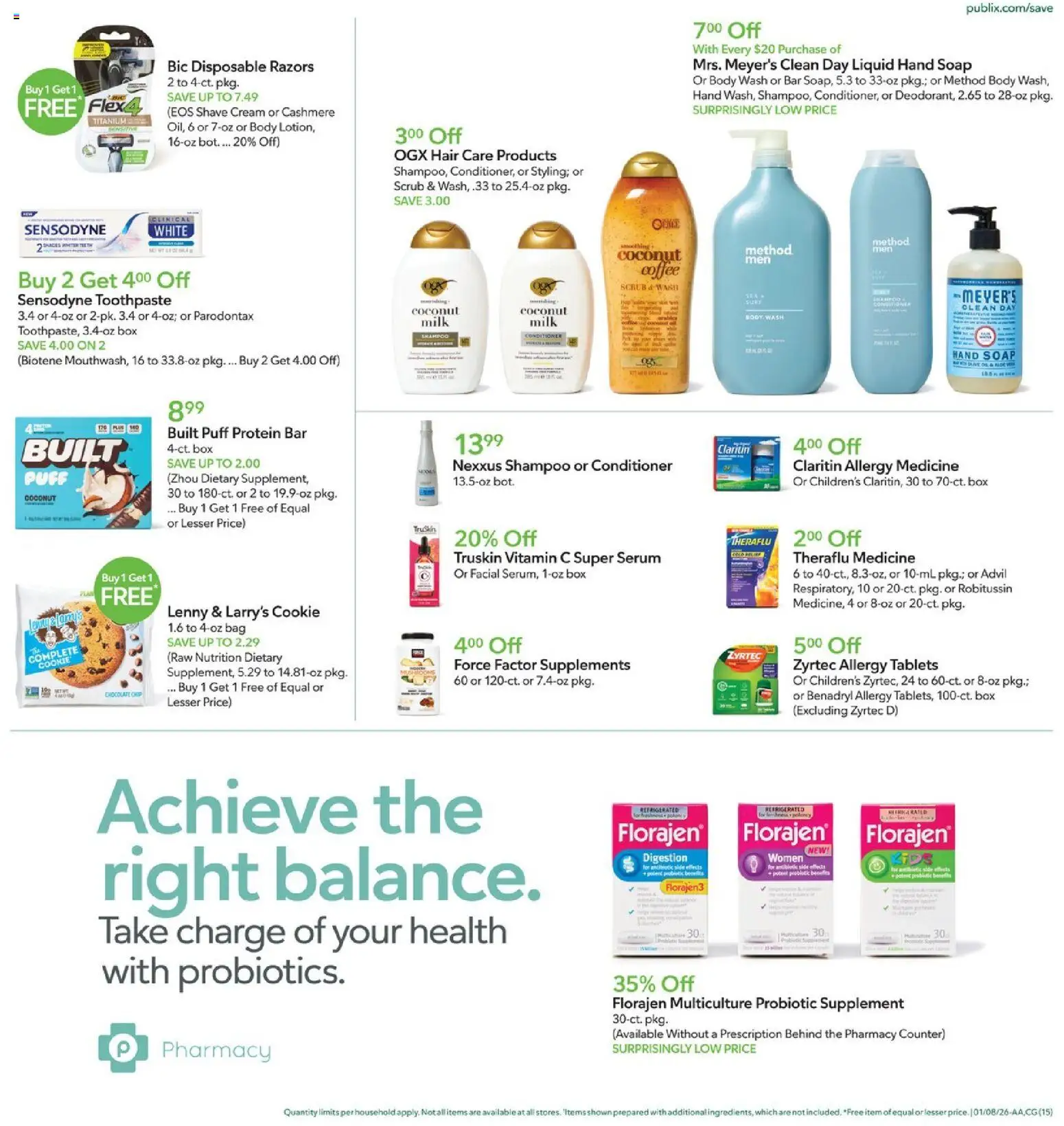 Publix Weekly Ad - valid from 07.01.2026 | Page: 15 | Products: Box, Milk, Coffee, Chocolate Chip