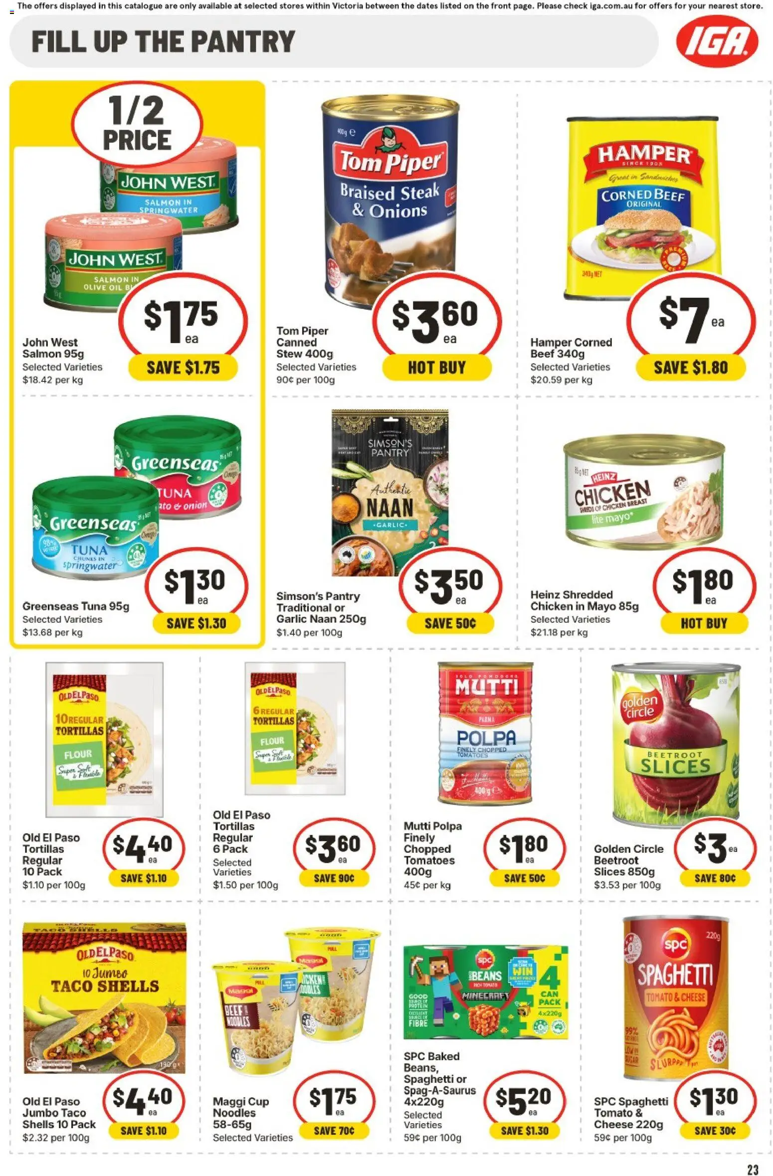 IGA catalogue - valid from 07.01.2026 | Page: 26 | Products: Flour, Oil, Onions, Tuna