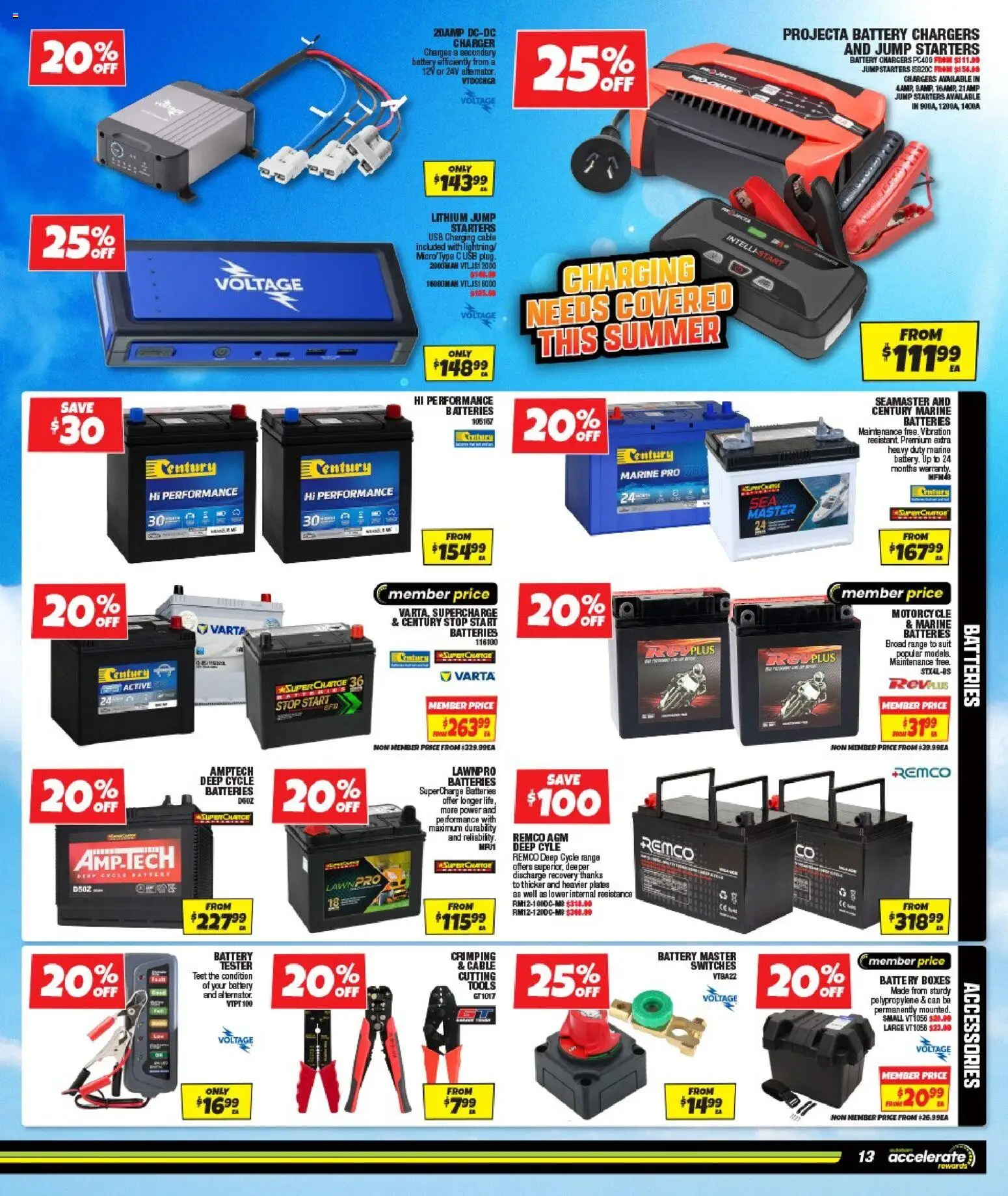 Autobarn catalogue - valid from 07.01.2026 | Page: 13 | Products: Battery, Suit, Accessories, Cable