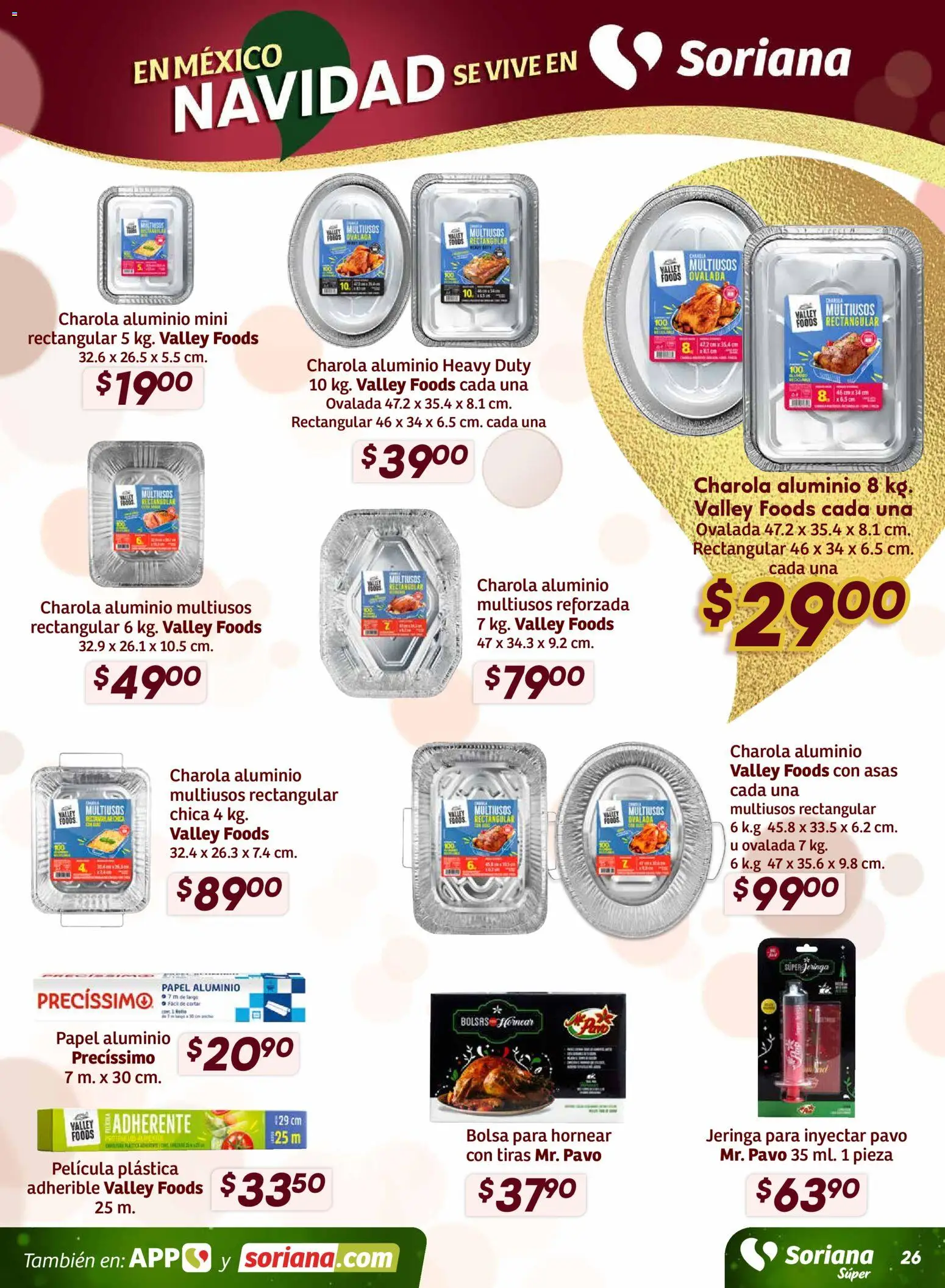 Nuevas ofertas de Soriana válidas en toda la República Mexicana desde el 27.11.2025. ¡Encuentra las mejores ofertas en Soriana - Preciazazaso Súper: Valle de México! | Página: 27 | Productos: Bolsa