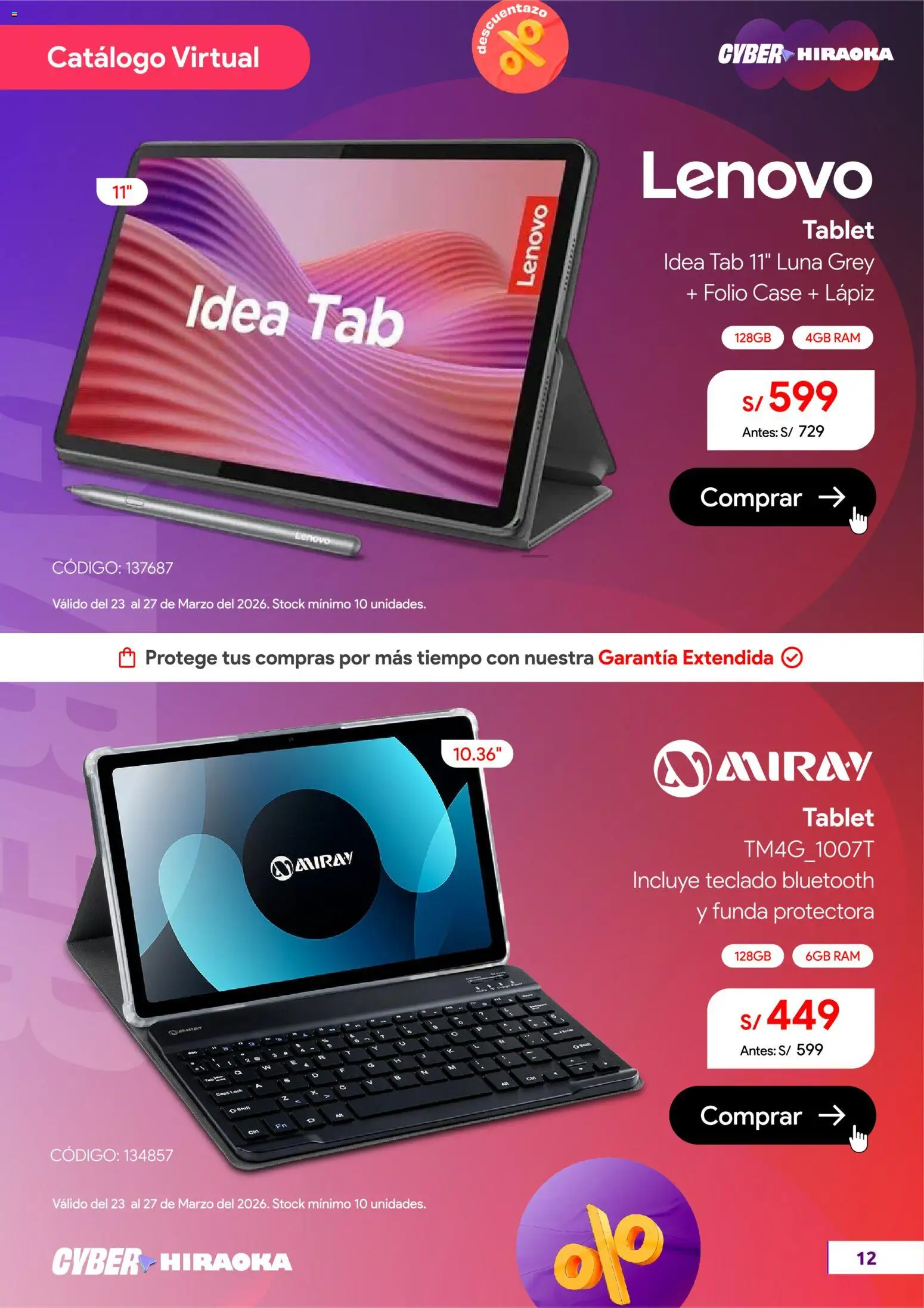 Catálogo Hiraoka válido desde 23.03.2026 | Página: 13 | Productos: Teclado