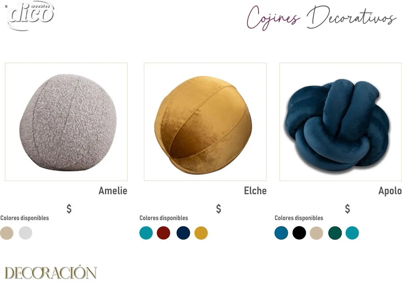 Nuevas ofertas de Muebles Dico válidas en toda la República Mexicana desde el 09.12.2025. ¡Encuentra las mejores ofertas en Muebles Dico catálogo Decoración! | Página: 51