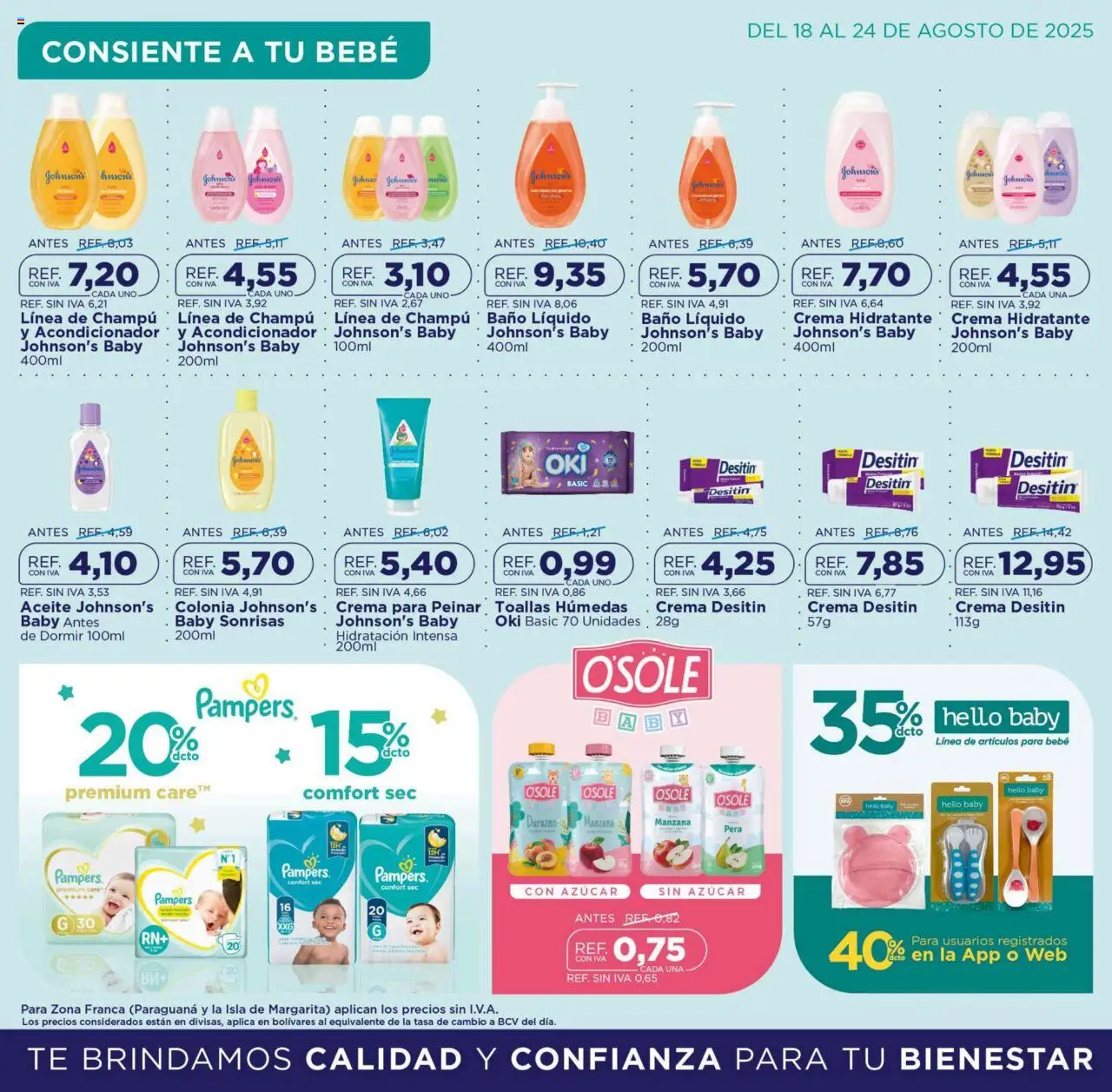 FarmaTodo revista - valida desde el 18.08.2025 | Página: 3 | Productos: Manzana, Baño, Toallas, Aceite