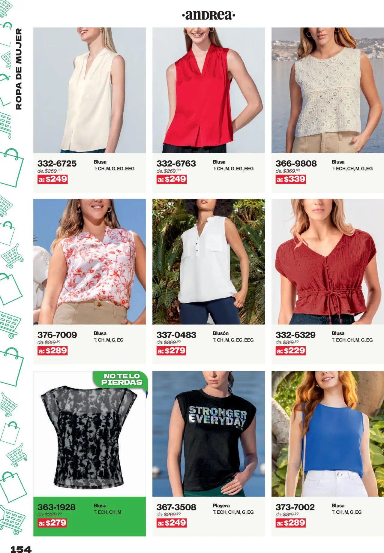 Nuevas ofertas de Andrea válidas en toda la República Mexicana desde el 10.08.2025. ¡Encuentra las mejores ofertas en Andrea - Catálogo Outlet! | Página: 154 | Productos: Blusa, Ropa, Playera, Té