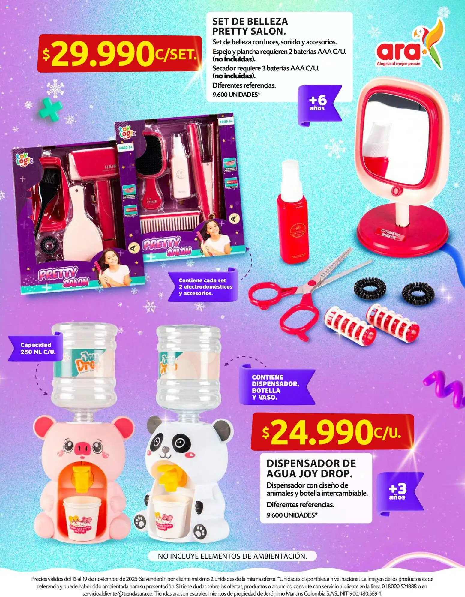 Ara revista - valida desde el 13.11.2025 | Página: 6 | Productos: Plancha, Botella, Espejo, Dispensador