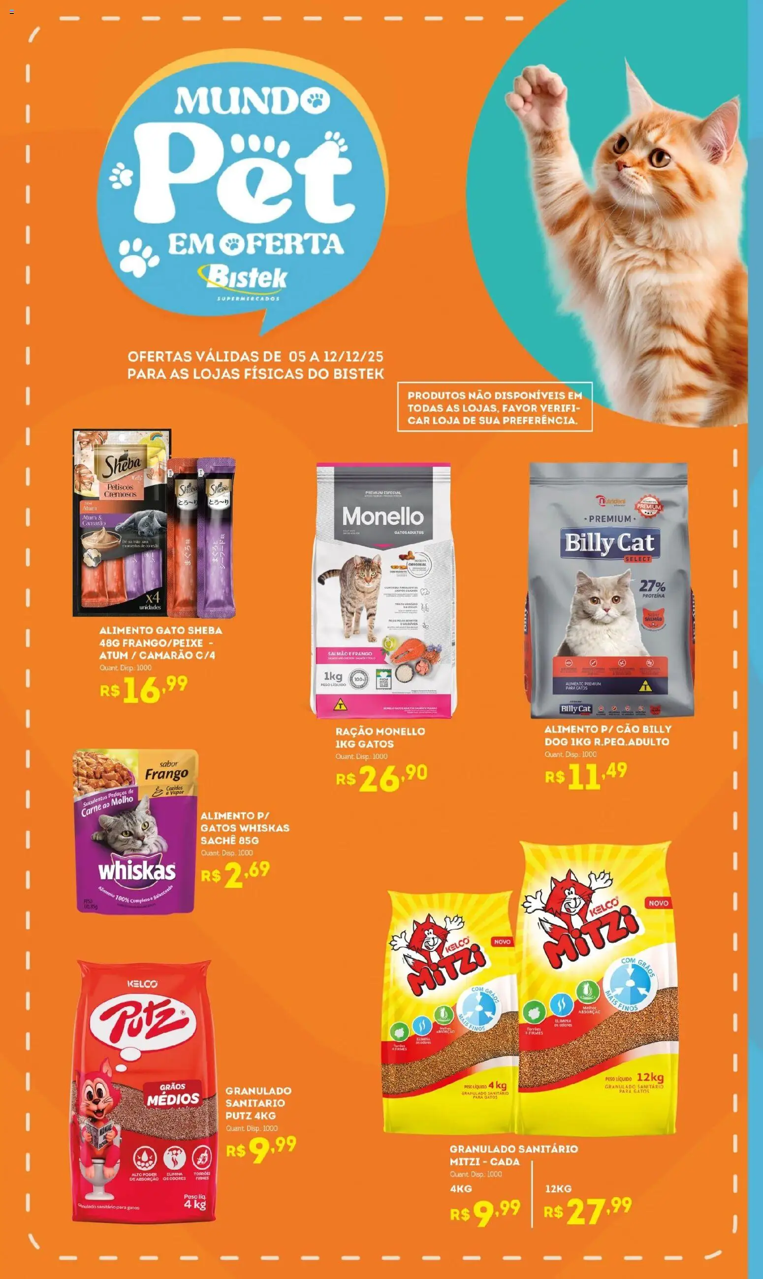 Bistek Supermercados Folheto - válido de 05.12.2025 | Página: 2 | Produtos: Salmão, Piso, Granulado, Frango