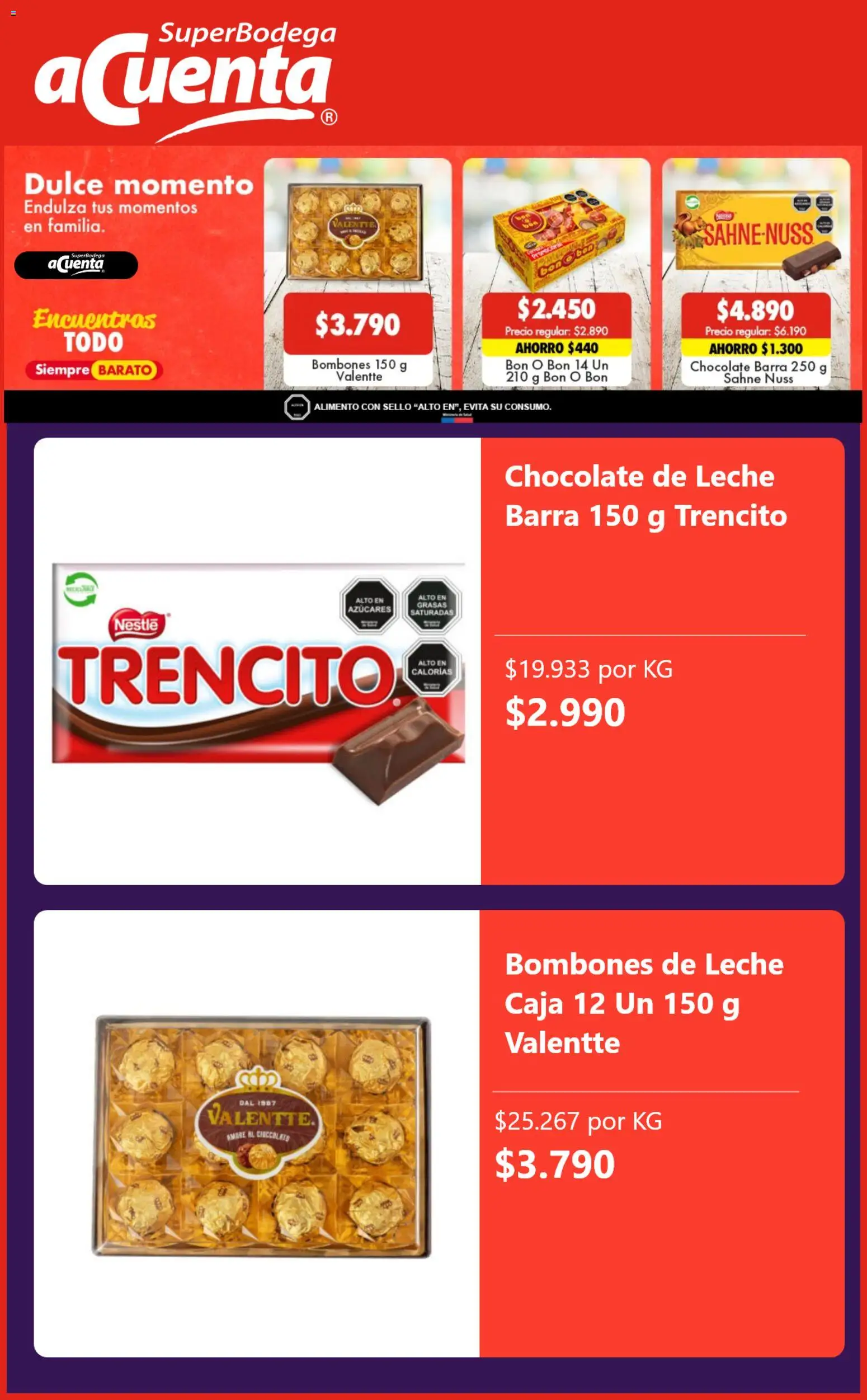 Super Bodega aCuenta ofertas  │ válido desde el 16.02.2026 | Página: 3 | Productos: Caja, Leche, Chocolate