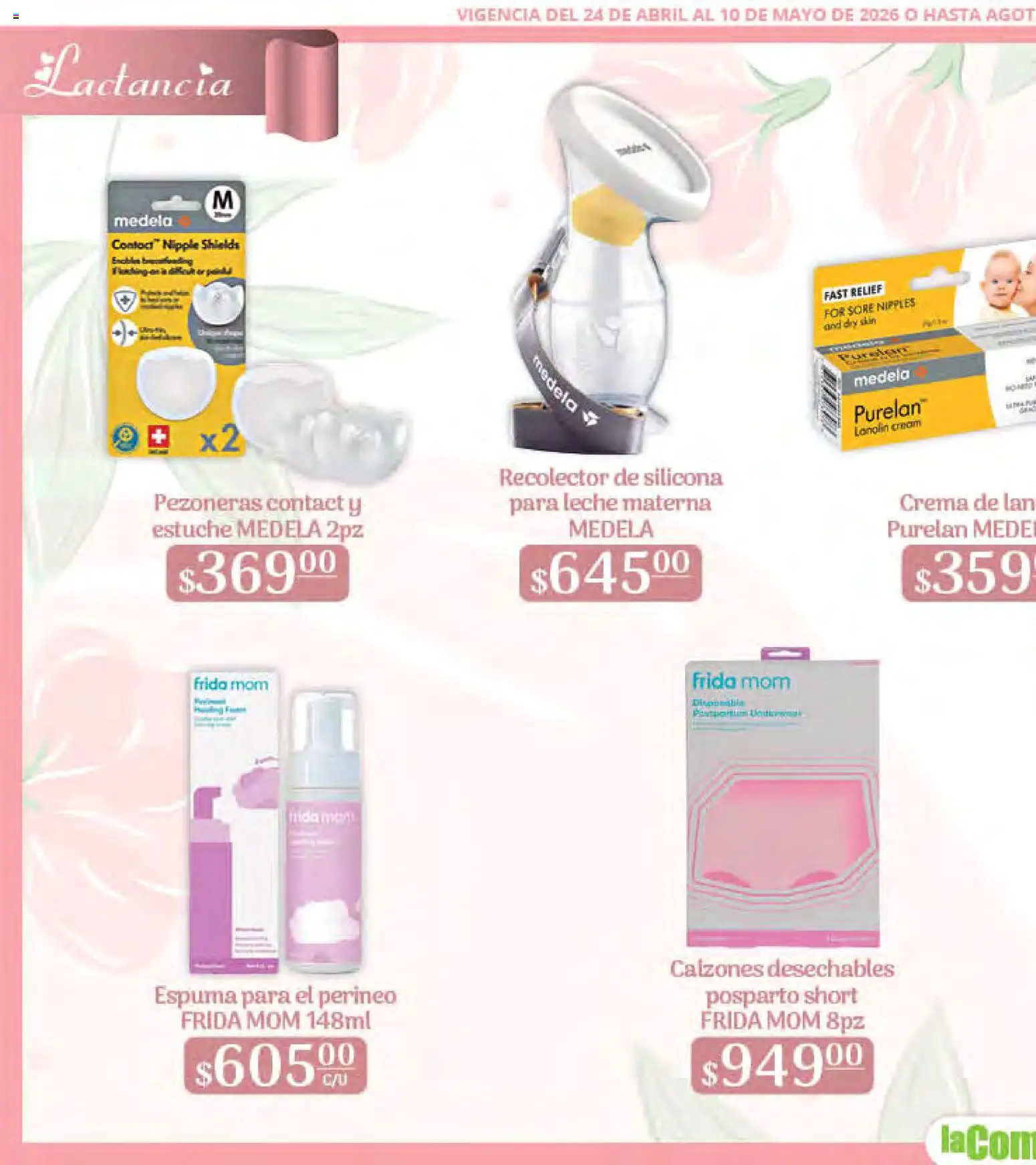 Nuevas ofertas de La Comer válidas en toda la República Mexicana desde el 24.04.2026. ¡Encuentra las mejores ofertas en La Comer folleto Mamá es lo más importante! | Página: 46 | Productos: Leche, Estuche, Espuma, Short