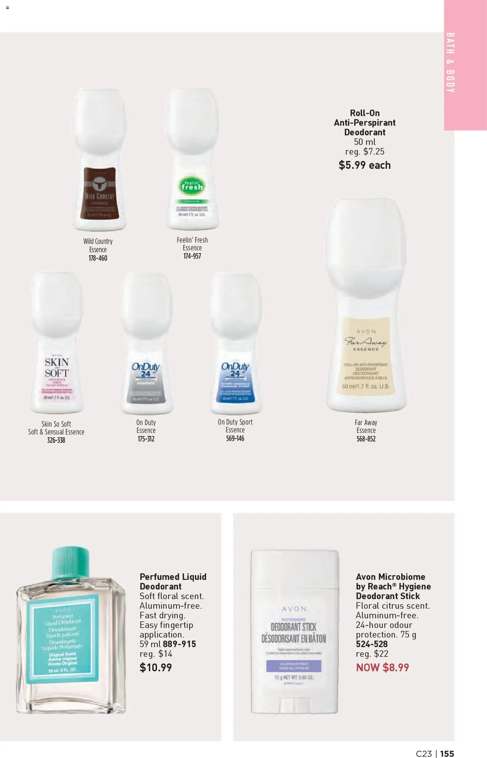 Avon flyer valid from 06.11.2025 | Page: 155 | Products: Deodorant, Antiperspirant, Bath
