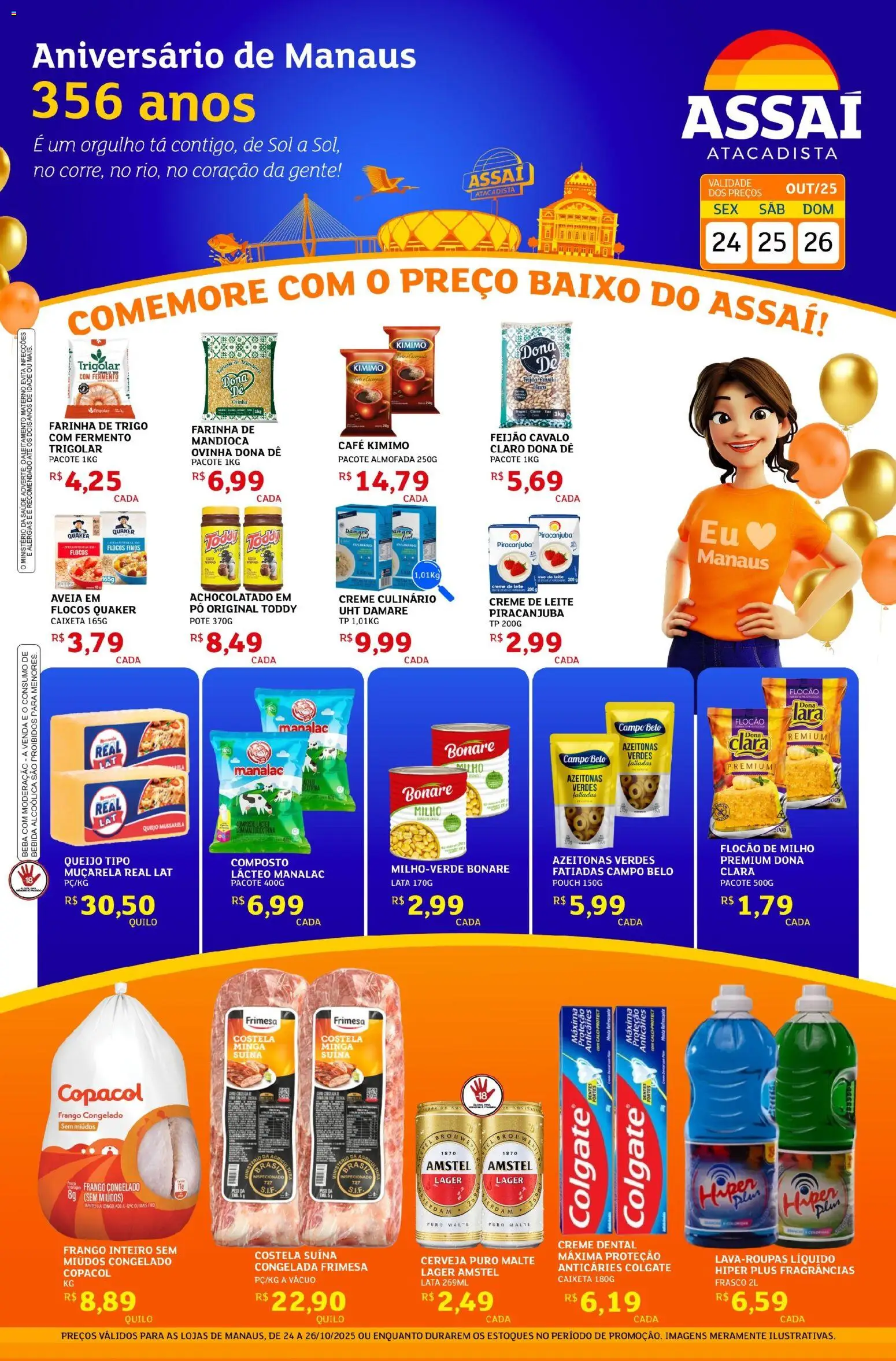 Assaí Atacadista Folheto - válido de 24.10.2025 | Página: 1 | Produtos: Cafe kimimo, Baixo, Bebida, Creme de leite