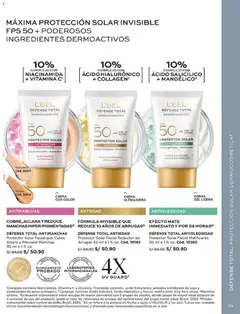 Vista previa de folleto L'Bel - Campaña 4 de la L'Bel válido desde 31.01.2026 | Página: 73 | Productos: Protector solar, Arroz, Crema