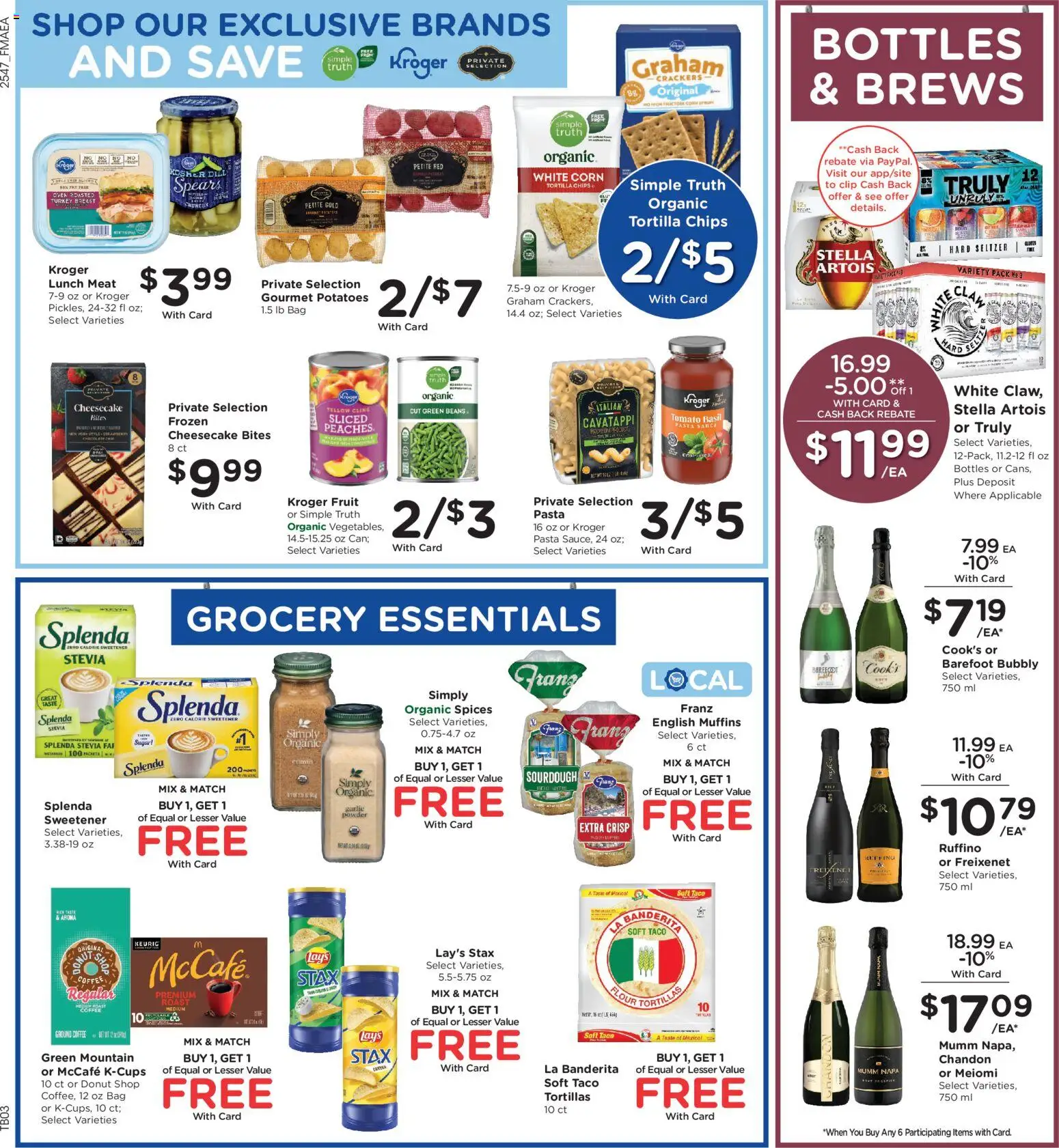 Fred Meyer Weekly Ad - valid from 26.12.2025 | Page: 4 | Products: Peaches, Spices, Potatoes, Cheesecake