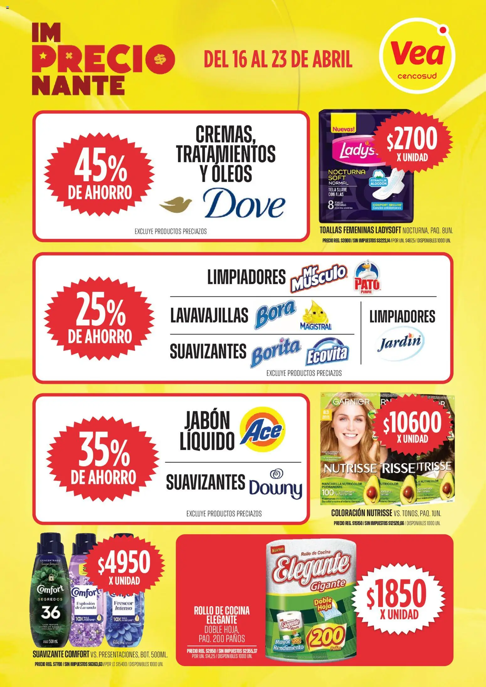 Vea ofertas │ válido desde el 16.04.2026 | Página: 8 | Productos: Cocina, Lavavajillas, Toallas, Perfume