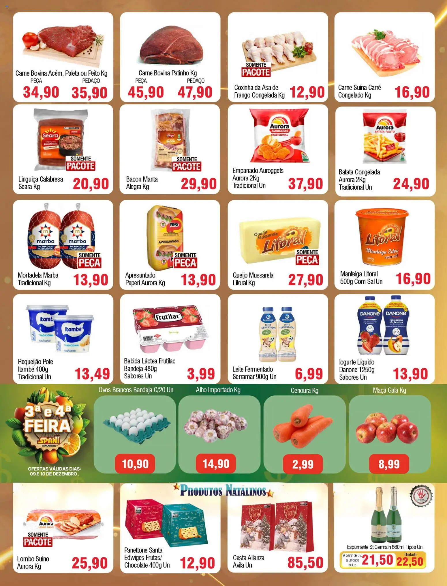 Spani Atacadista Folheto - válido de 09.12.2025 | Página: 2 | Produtos: Espumante, Ovos, Mortadela, Bandeja