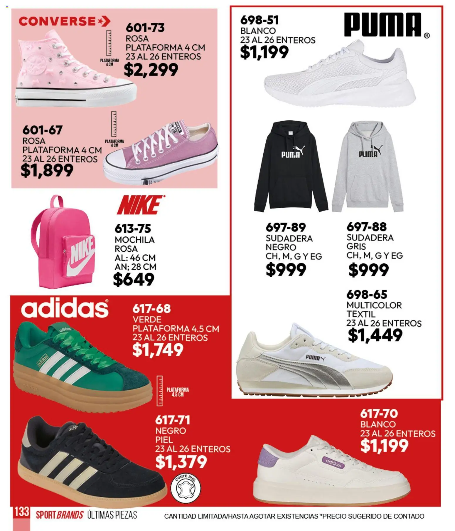 Nuevas ofertas de Cklass válidas en toda la República Mexicana desde el 05.03.2026. ¡Encuentra las mejores ofertas en Cklass catálogo Sportbrands Verano Caballero! | Página: 289 | Productos: Mochila, Sudadera