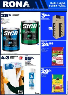 Preview of Rona weekly flyer / circulaire from shop Rona valid from 25.09.2025