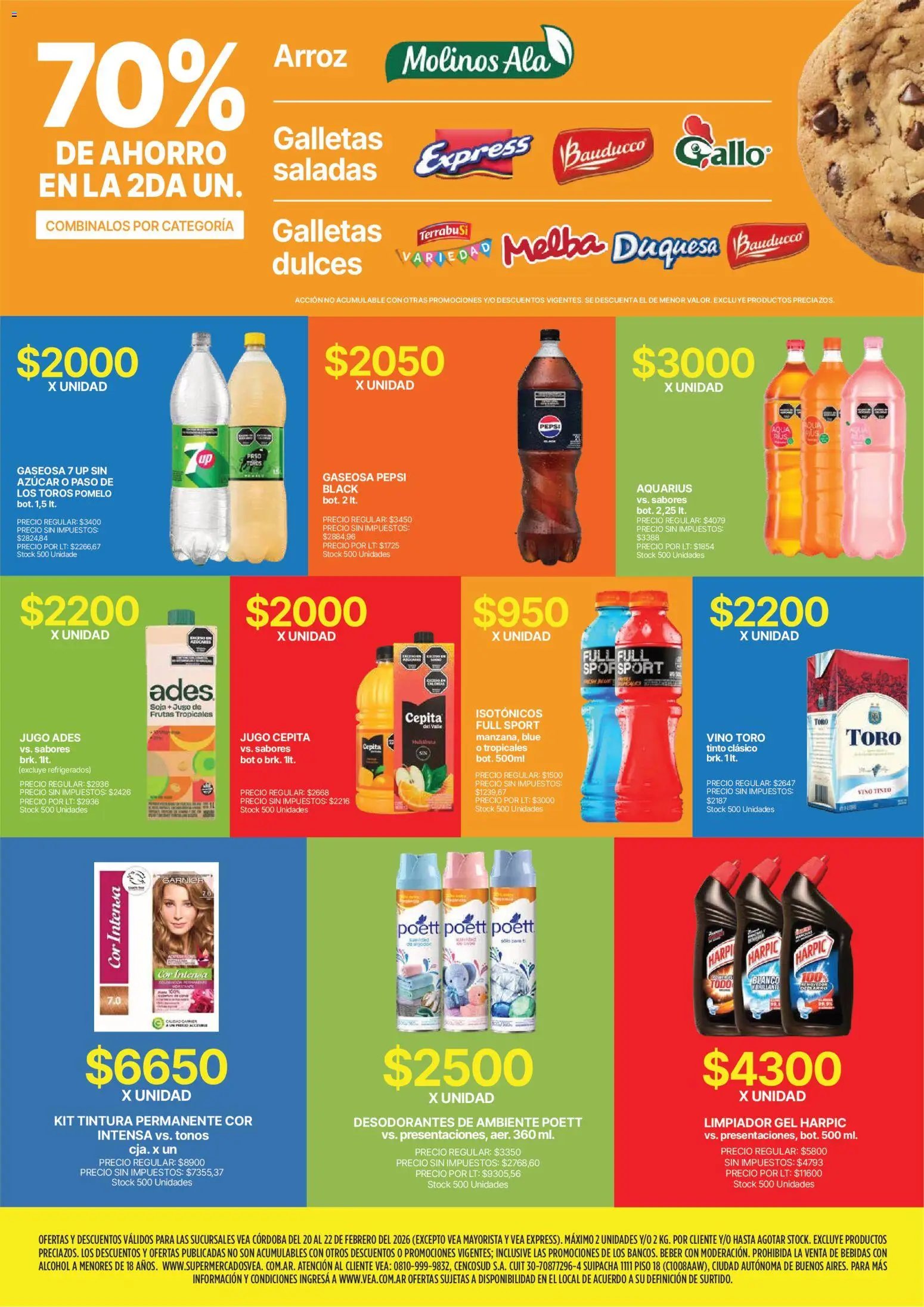 Vea - Ofertas fin de semana | Córdoba │ válido desde el 20.02.2026 | Página: 5 | Productos: Azucar, Tintura, Jugo, Limpiador