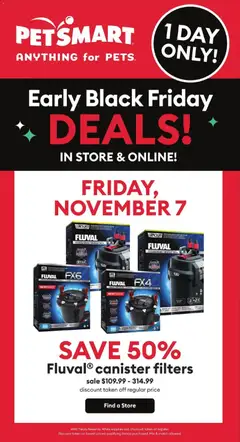 Preview of Petsmart Black Friday Flyer from shop Petsmart valid from 06.11.2025
