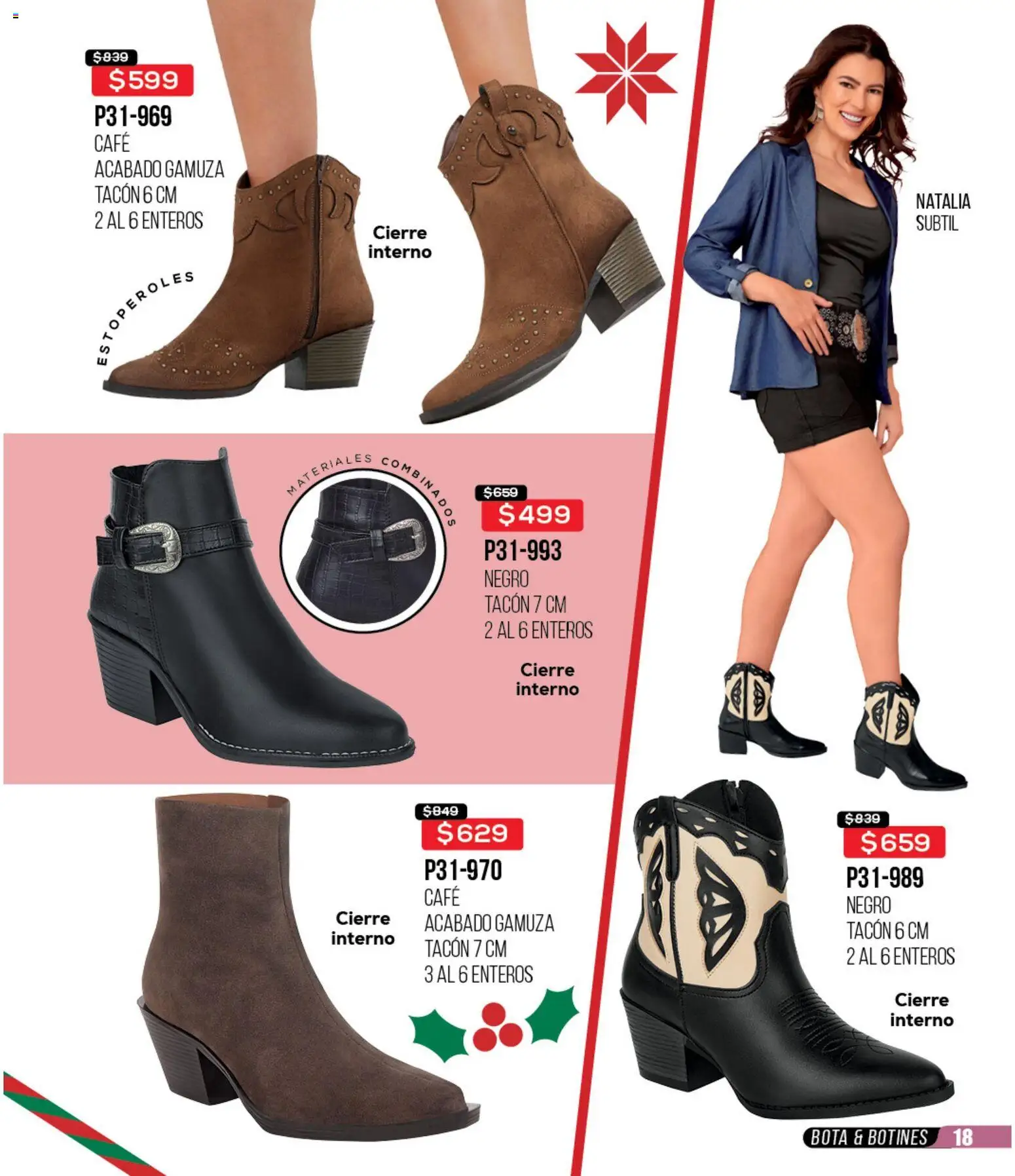 Nuevas ofertas de Cklass válidas en toda la República Mexicana desde el 30.11.2025. ¡Encuentra las mejores ofertas en Cklass catálogo Rebajas Navideñas Ropa! | Página: 276 | Productos: Café, Gamuza, Botines