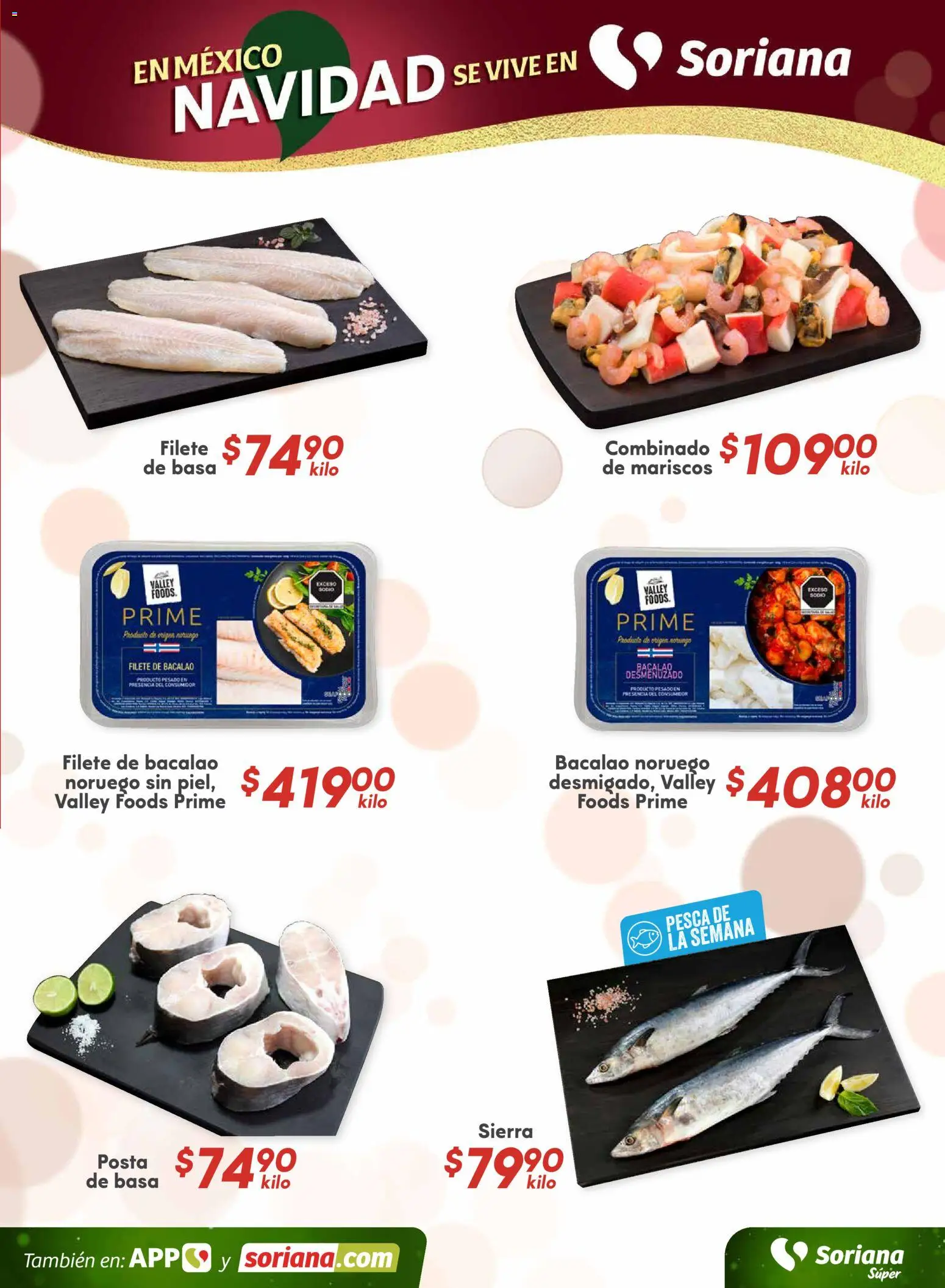 Nuevas ofertas de Soriana válidas en toda la República Mexicana desde el 04.12.2025. ¡Encuentra las mejores ofertas en Soriana - Fin de Semana Súper: Saltillo y Torreón! | Página: 7 | Productos: Sierra