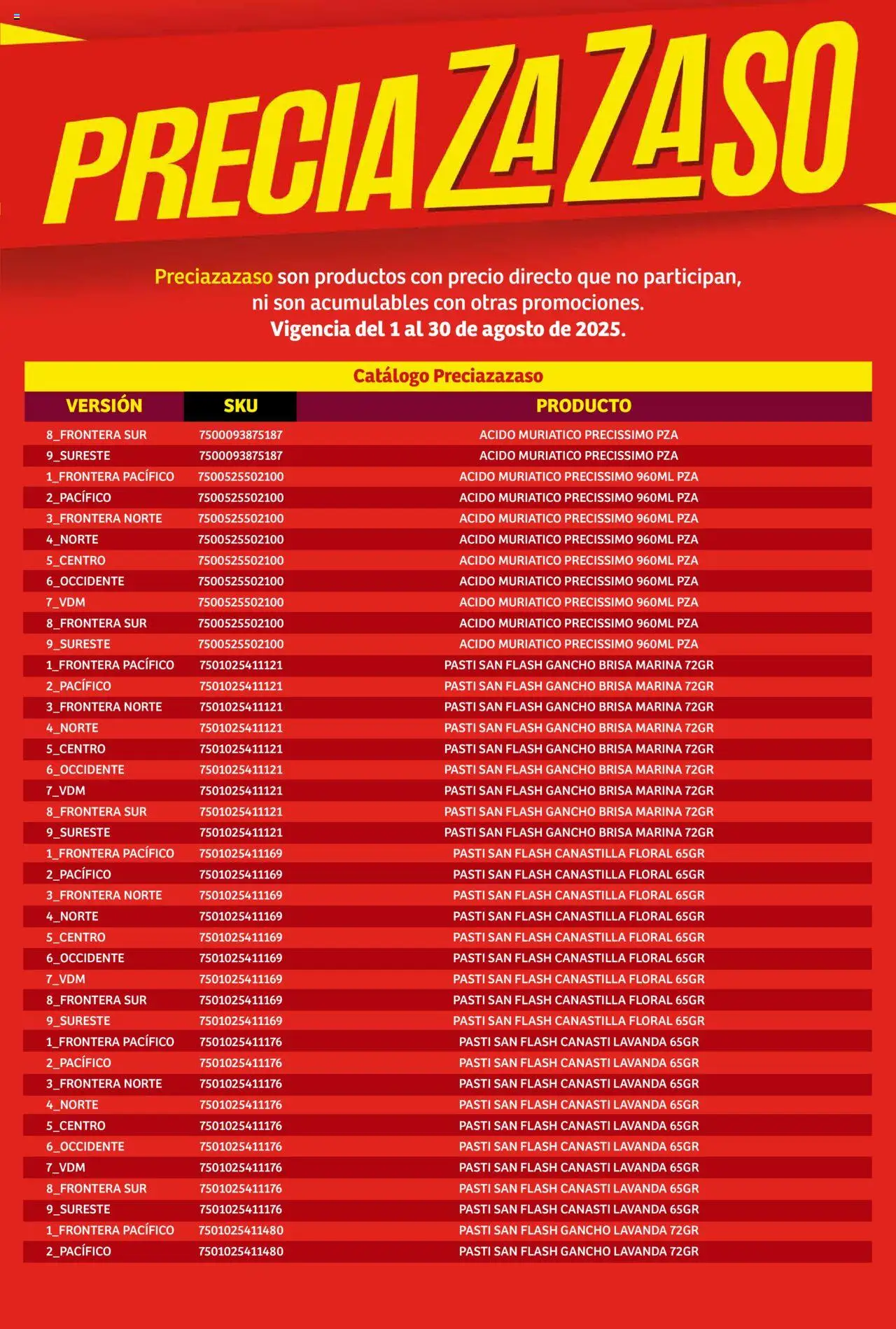 Nuevas ofertas de Soriana válidas en toda la República Mexicana desde el 01.08.2025. ¡Encuentra las mejores ofertas en Soriana - Catálogo Preciazazaso Mercado Nacional! | Página: 103