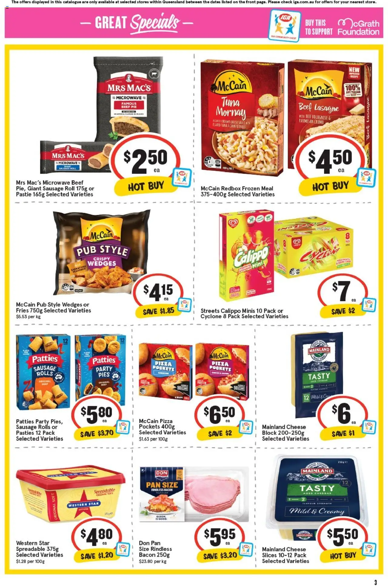 IGA catalogue - valid from 17.09.2025 | Page: 6 | Products: Bacon, Cheese, Beef, Sausage