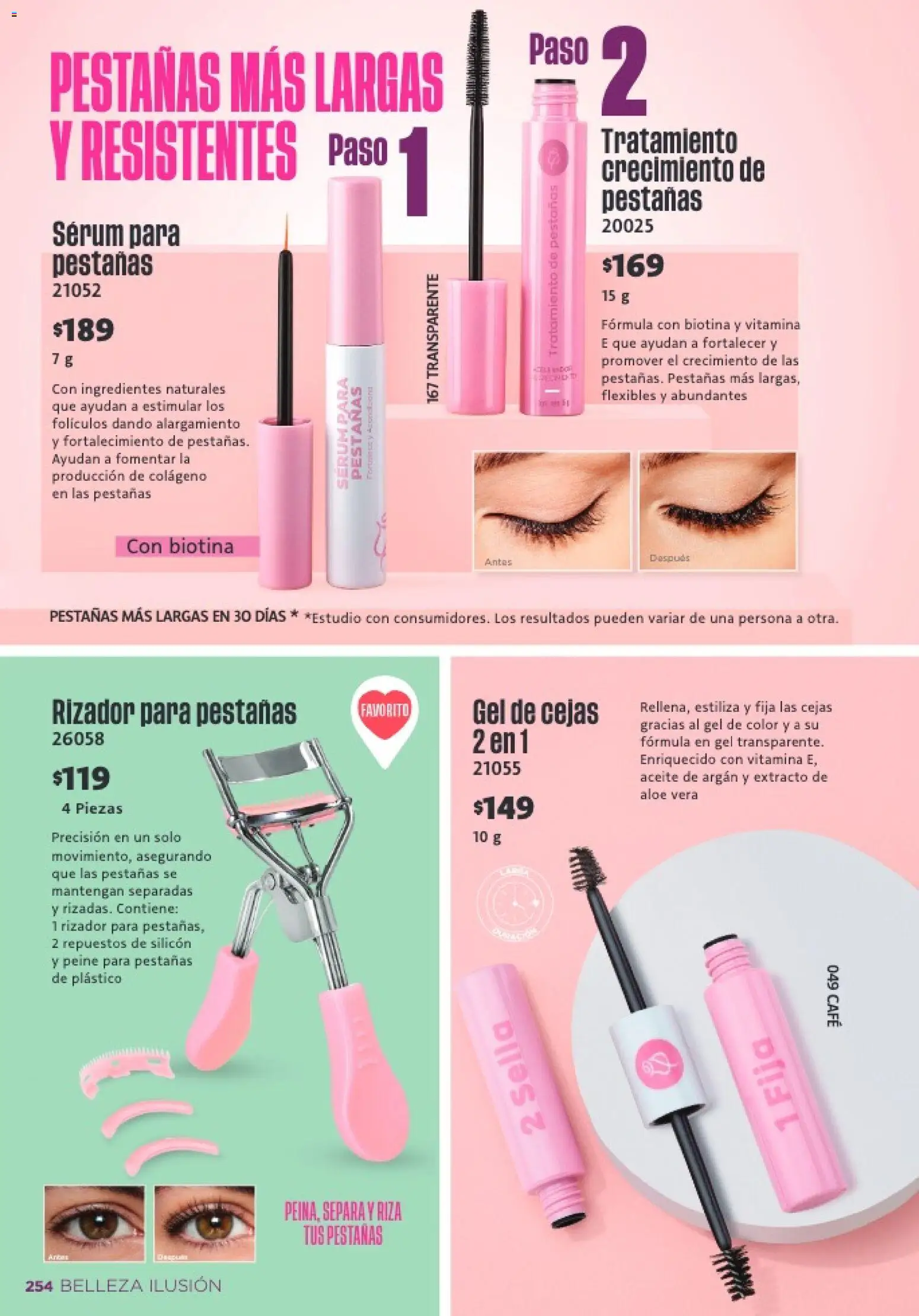 Nuevas ofertas de Ilusión válidas en toda la República Mexicana desde el 01.02.2026. ¡Encuentra las mejores ofertas en Ilusión catálogo Primavera! | Página: 256 | Productos: Serum, Café, Rizador, Peine