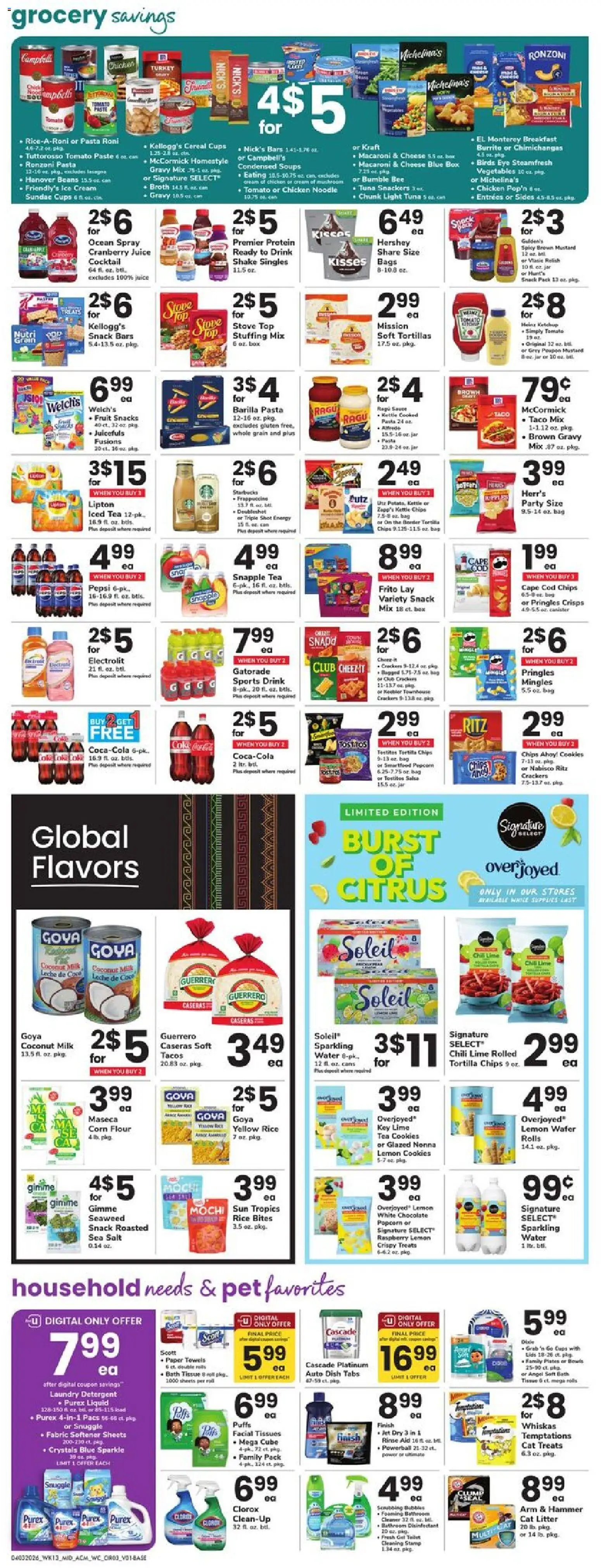 Acme Weekly Ad - PA - valid from 03.04.2026 | Page: 3 | Products: Chips, Cookies, Water, Stove