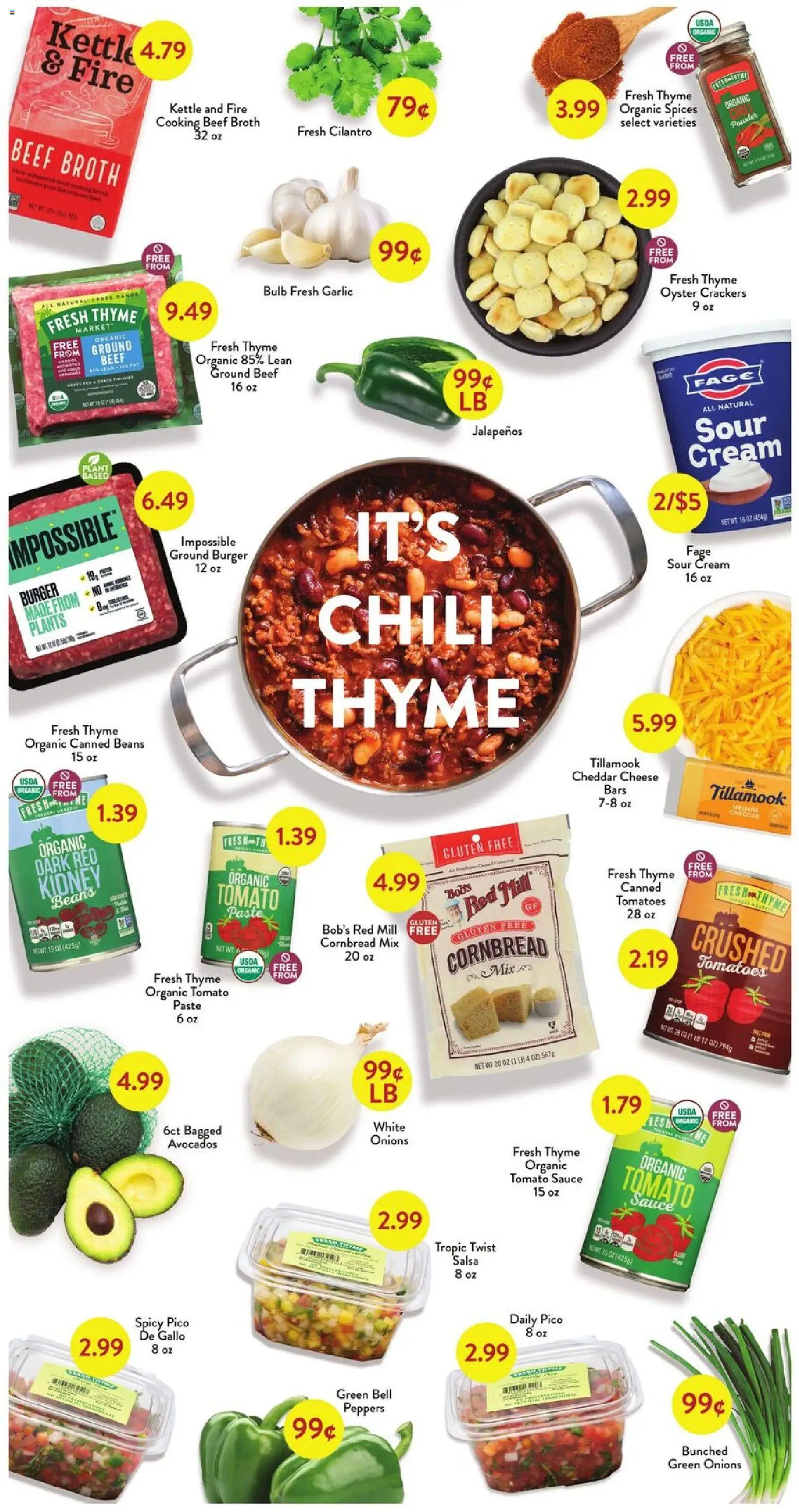 Fresh Thyme Weekly Ad - MO - valid from 25.02.2026 | Page: 6 | Products: Cream, Spices, Sauce, Kettle