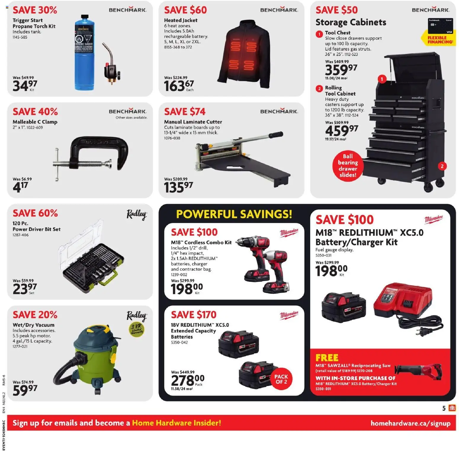 Home Hardware flyer valid from 06.11.2025 | Page: 6 | Products: Cutter, Cabinet, Jacket