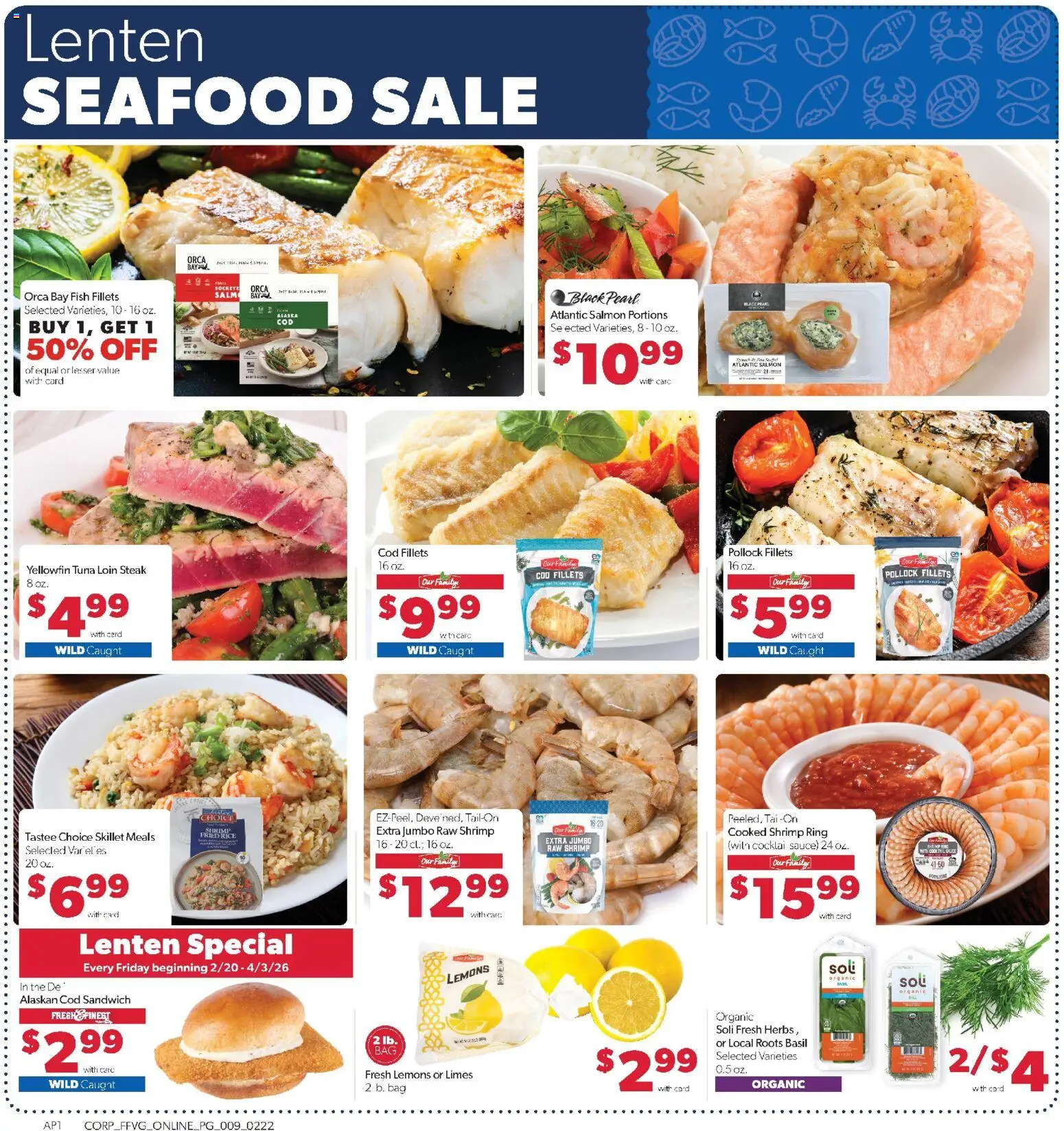 Family Fare Weekly Ad - valid from 22.02.2026 | Page: 7 | Products: Ring, Fish, Seafood, Bag