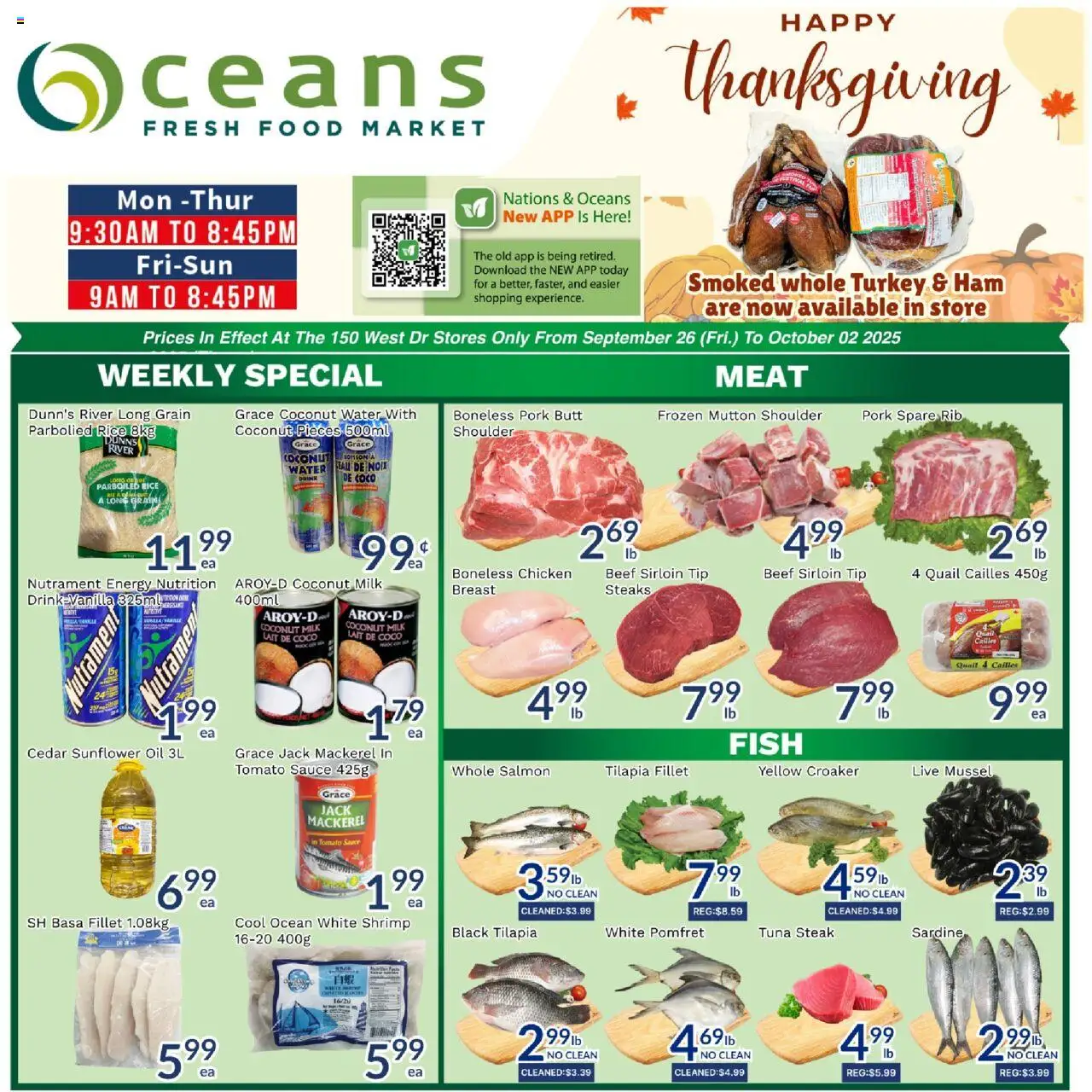 Oceans flyer valid from 26.09.2025 | Page: 1