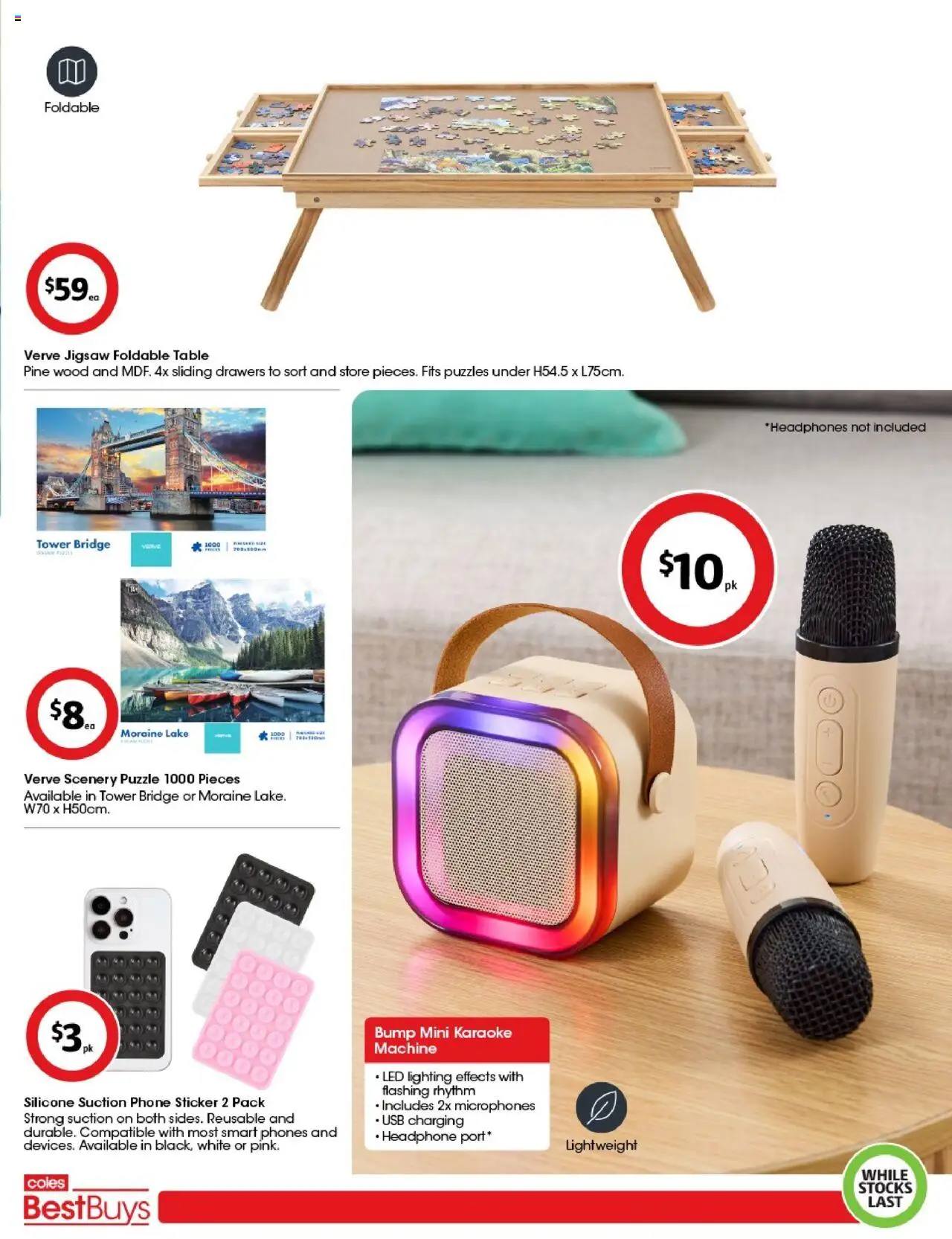 Coles catalogue - valid from 04.07.2025 | Page: 7 | Products: Table, Wood, Phone, Usb