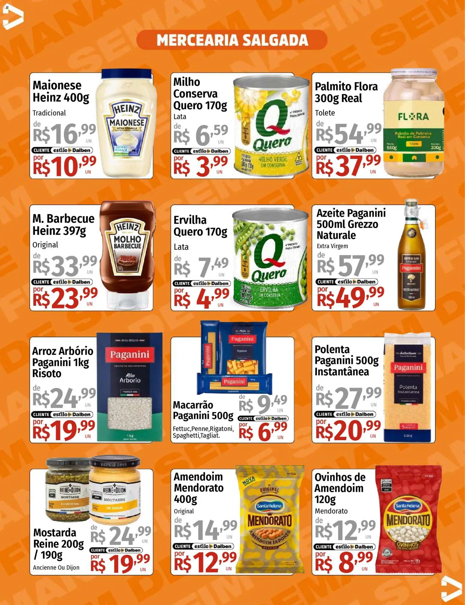 Supermercado Dalben Folheto - válido de 23.01.2026 | Página: 7 | Produtos: Amendoim, Ervilha, Maionese, Azeite