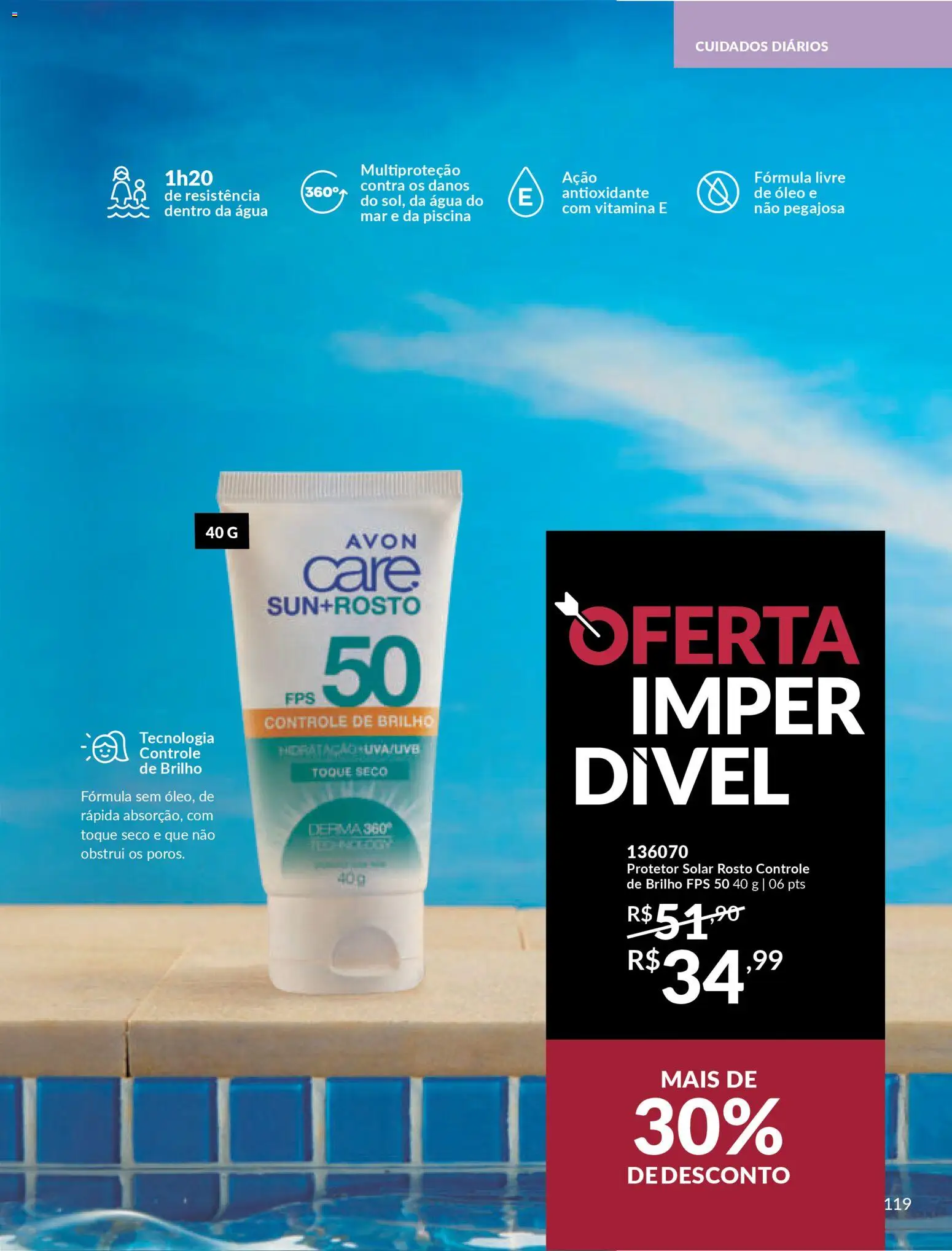 Avon Folheto - válido de 15.01.2026 | Página: 119 | Produtos: Protetor solar, Óleo, Piscina
