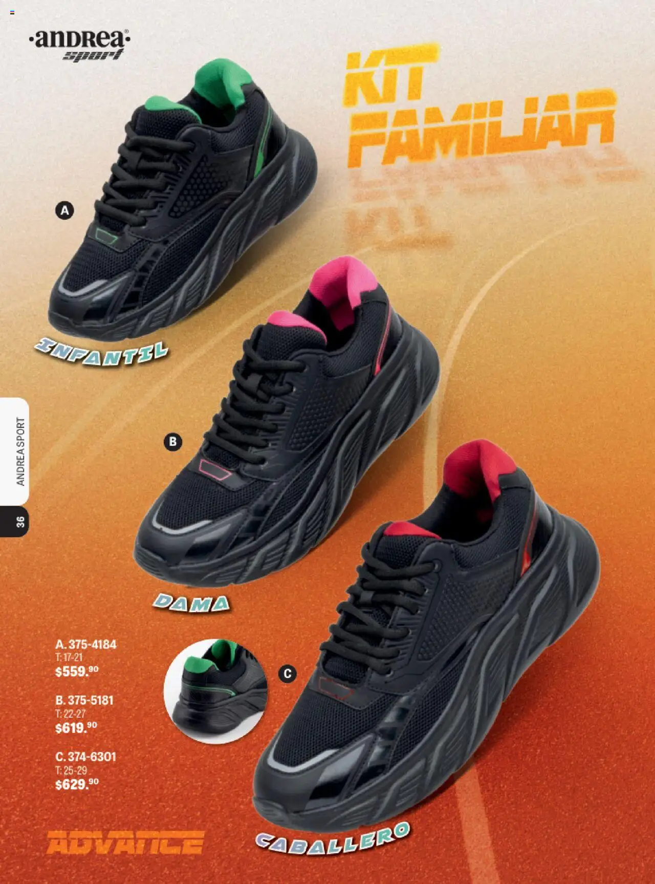 Nuevas ofertas de Andrea válidas en toda la República Mexicana desde el 13.08.2025. ¡Encuentra las mejores ofertas en Andrea - Catálogo Andrea Sport! | Página: 33
