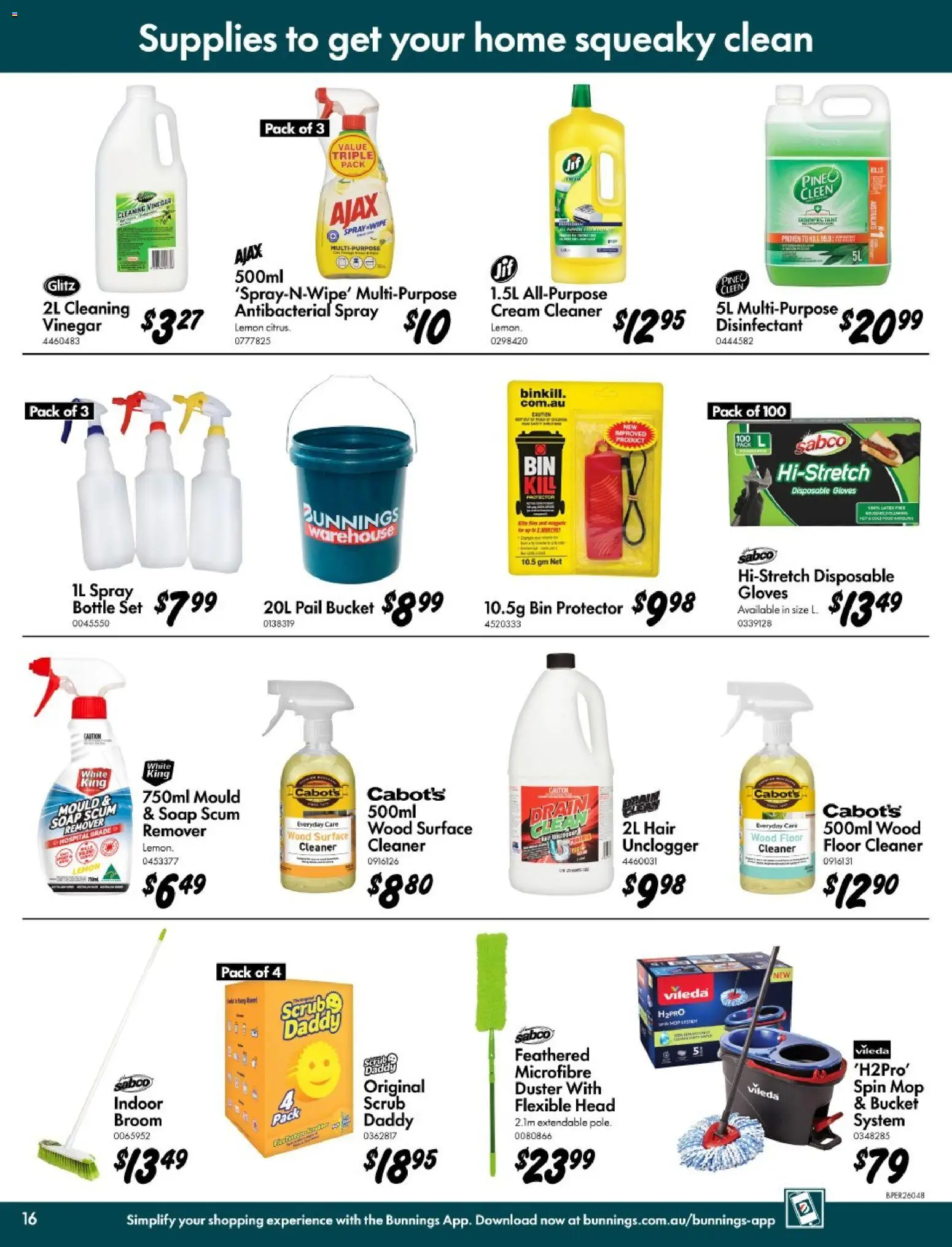 Bunnings Warehouse catalogue - valid from 11.03.2026 | Page: 16 | Products: Scrub, Soap, Cream, Lemon