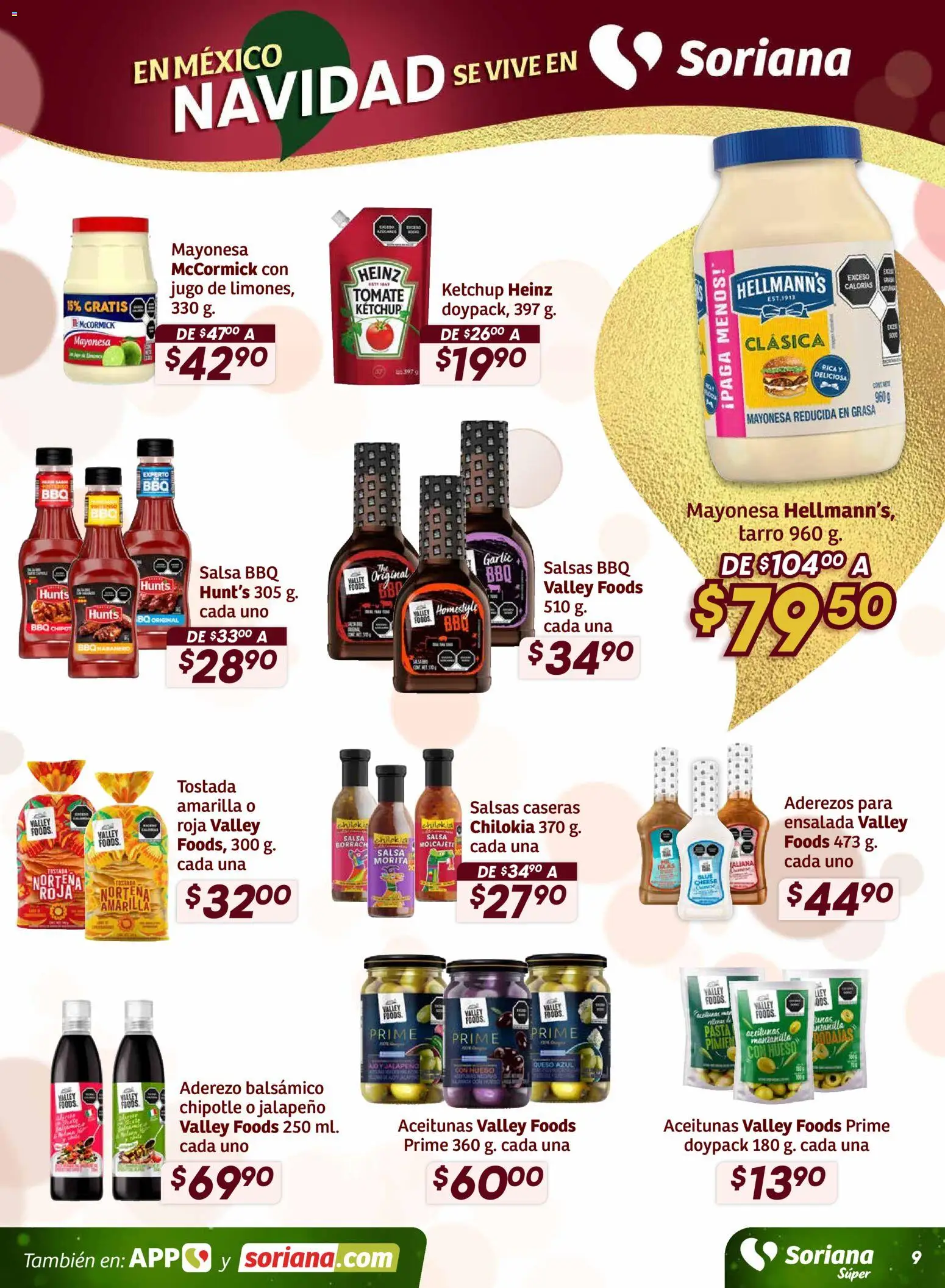 Nuevas ofertas de Soriana válidas en toda la República Mexicana desde el 27.11.2025. ¡Encuentra las mejores ofertas en Soriana - Preciazazaso Súper: Frontera BCN, Son! | Página: 10 | Productos: Aderezo, Mayonesa, Tomate, Queso