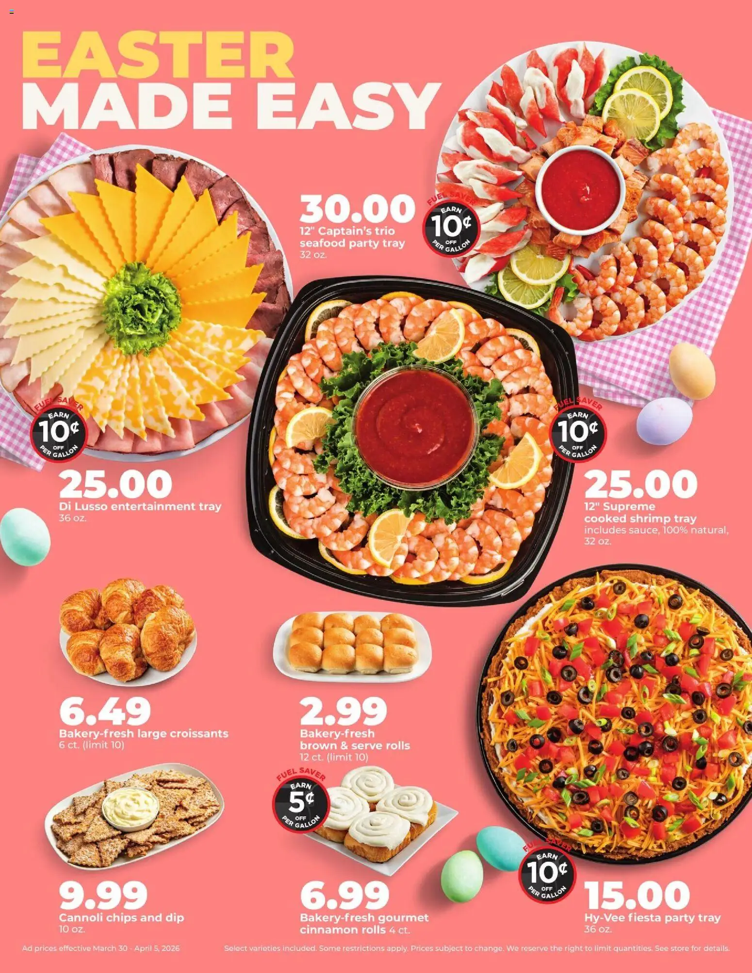 HyVee Weekly Ad - valid from 30.03.2026 | Page: 5 | Products: Chips, Seafood, Croissants