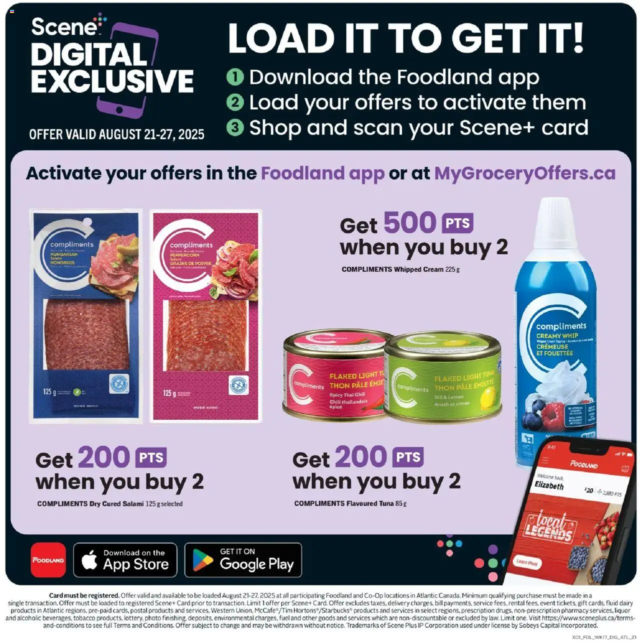Foodland flyer valid from 21.08.2025 | Page: 12 | Products: Cream, Salami