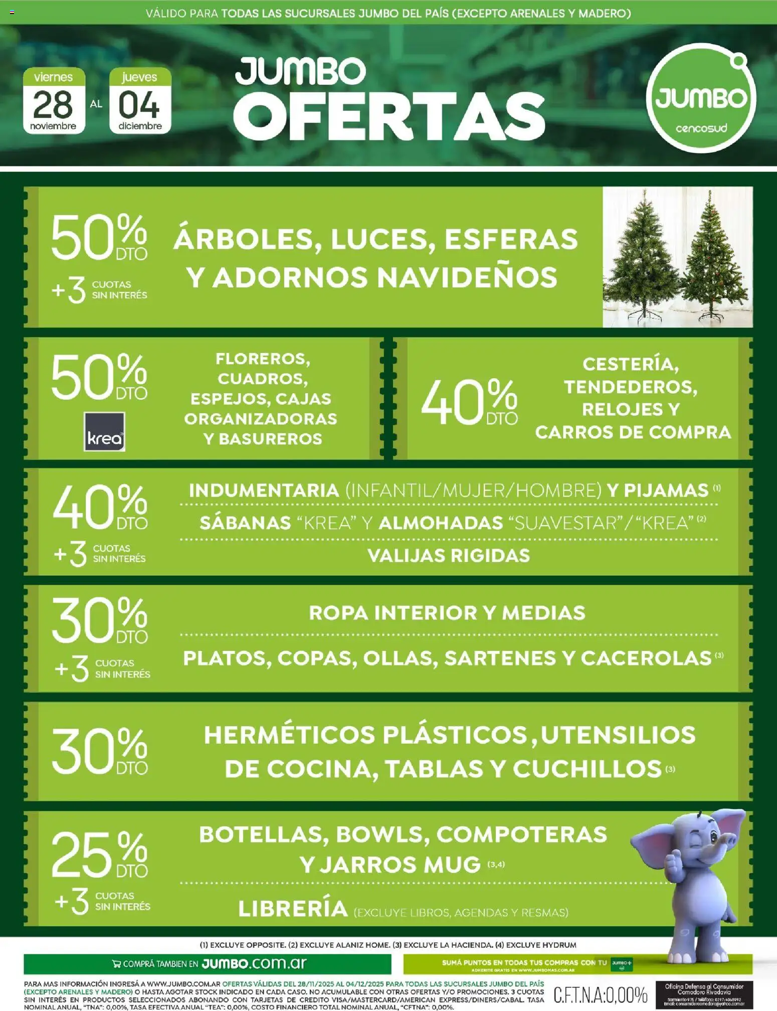 Jumbo - Oferta | Electro y Hogar │ válido desde el 28.11.2025 | Página: 2 | Productos: Teléfono, Sabanas, Ropa interior, Medias